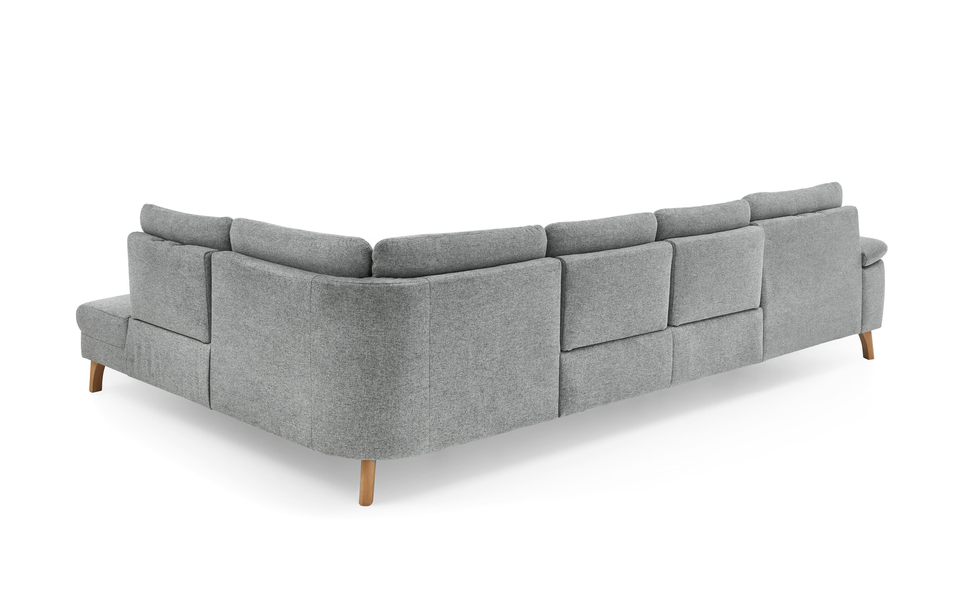 Wohnlandschaft Livento, grau, inkl. Funktionen