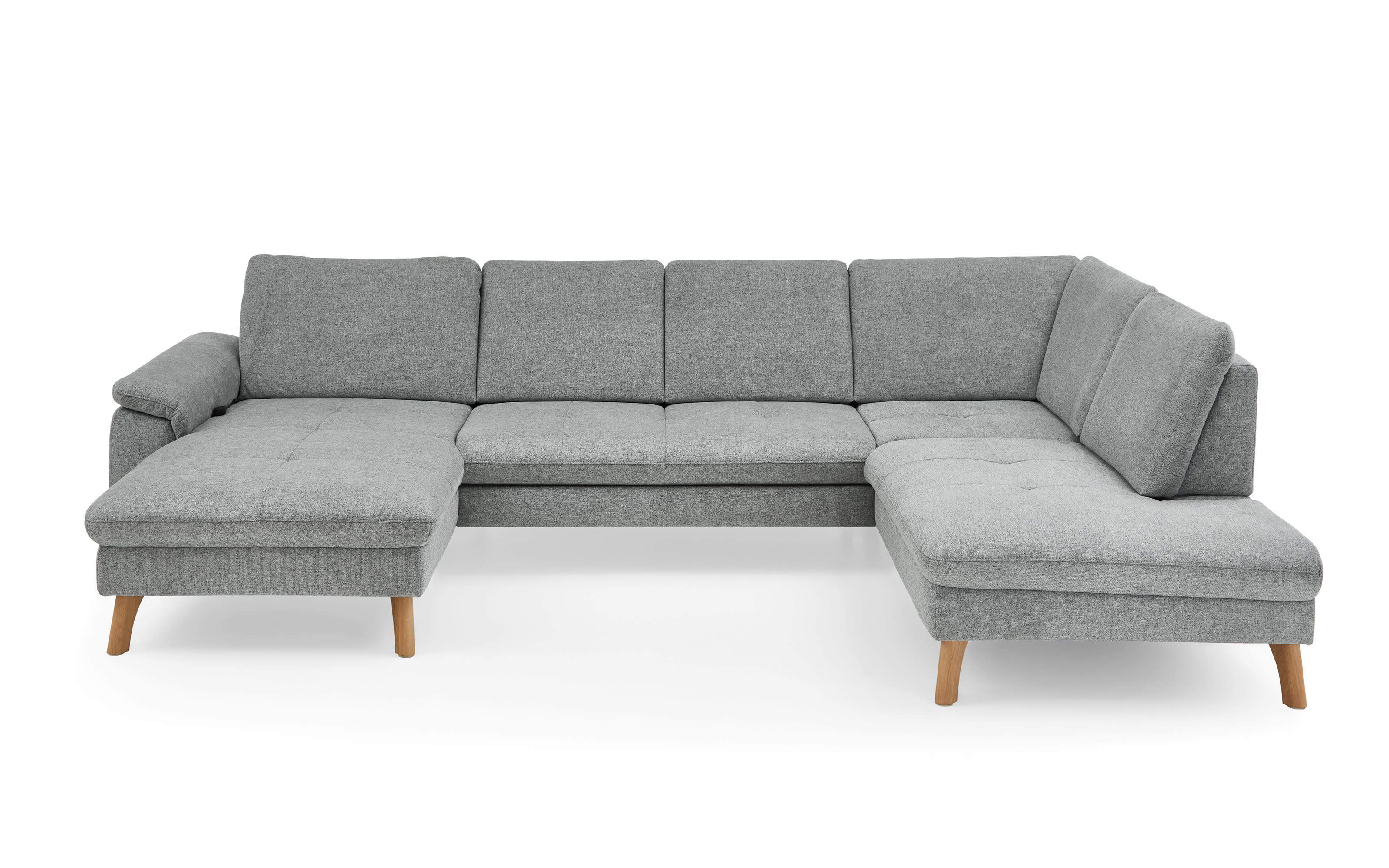 Wohnlandschaft Livento, grau, inkl. Funktionen