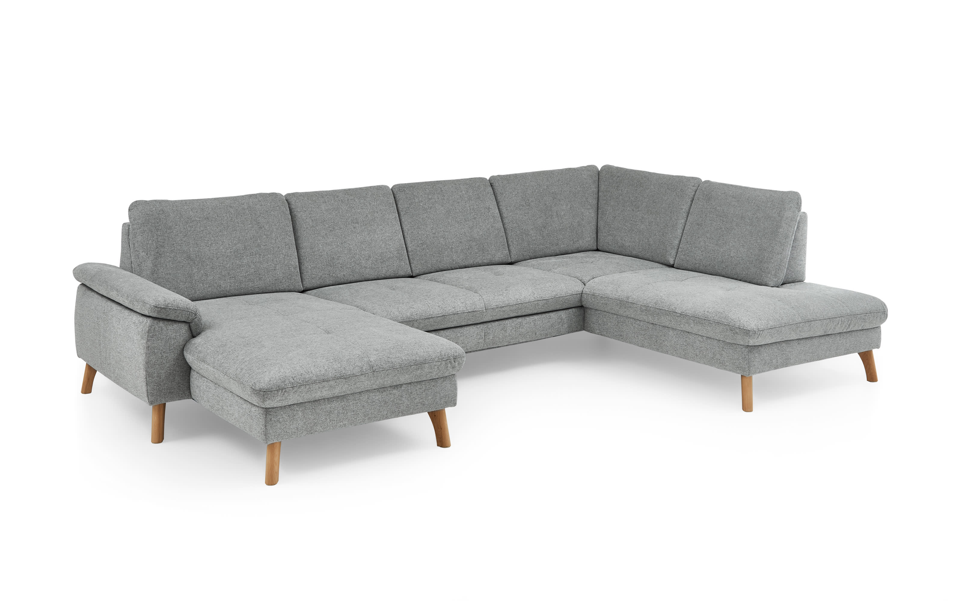 Wohnlandschaft Livento, grau, inkl. Funktionen