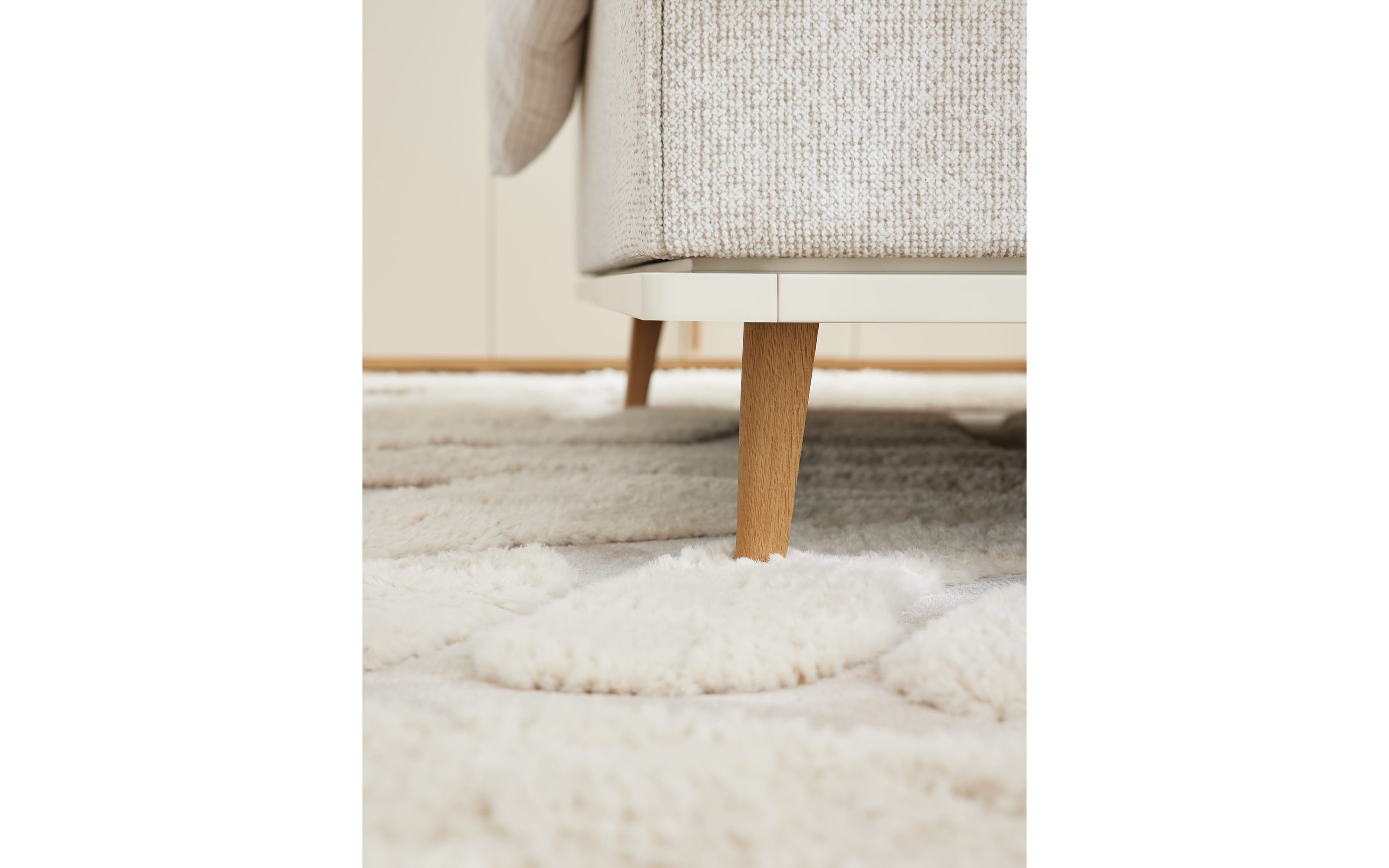 Polsterbett Delphi, beige, 180 x 200 cm