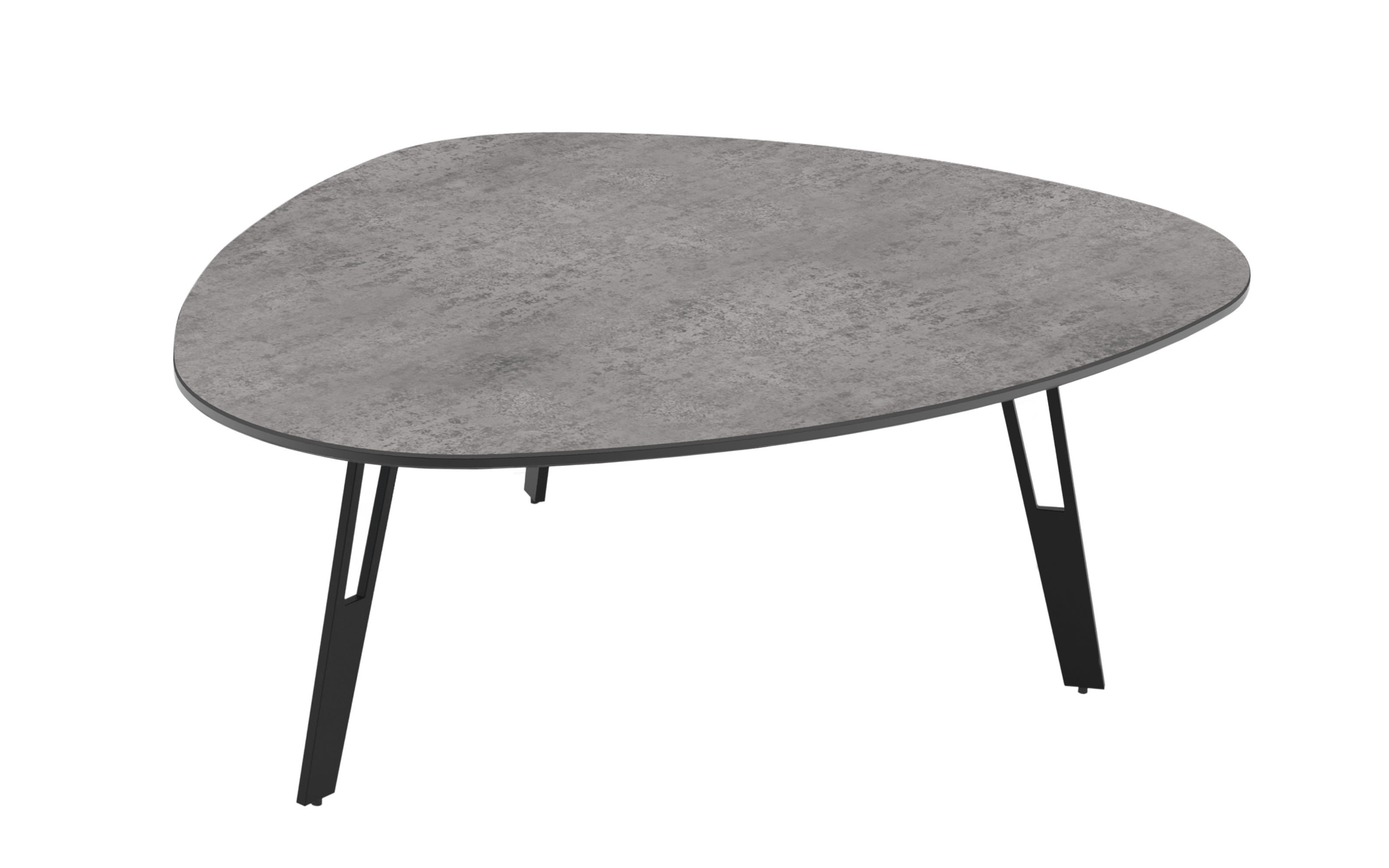 Beistelltisch Stone, Keramik silver