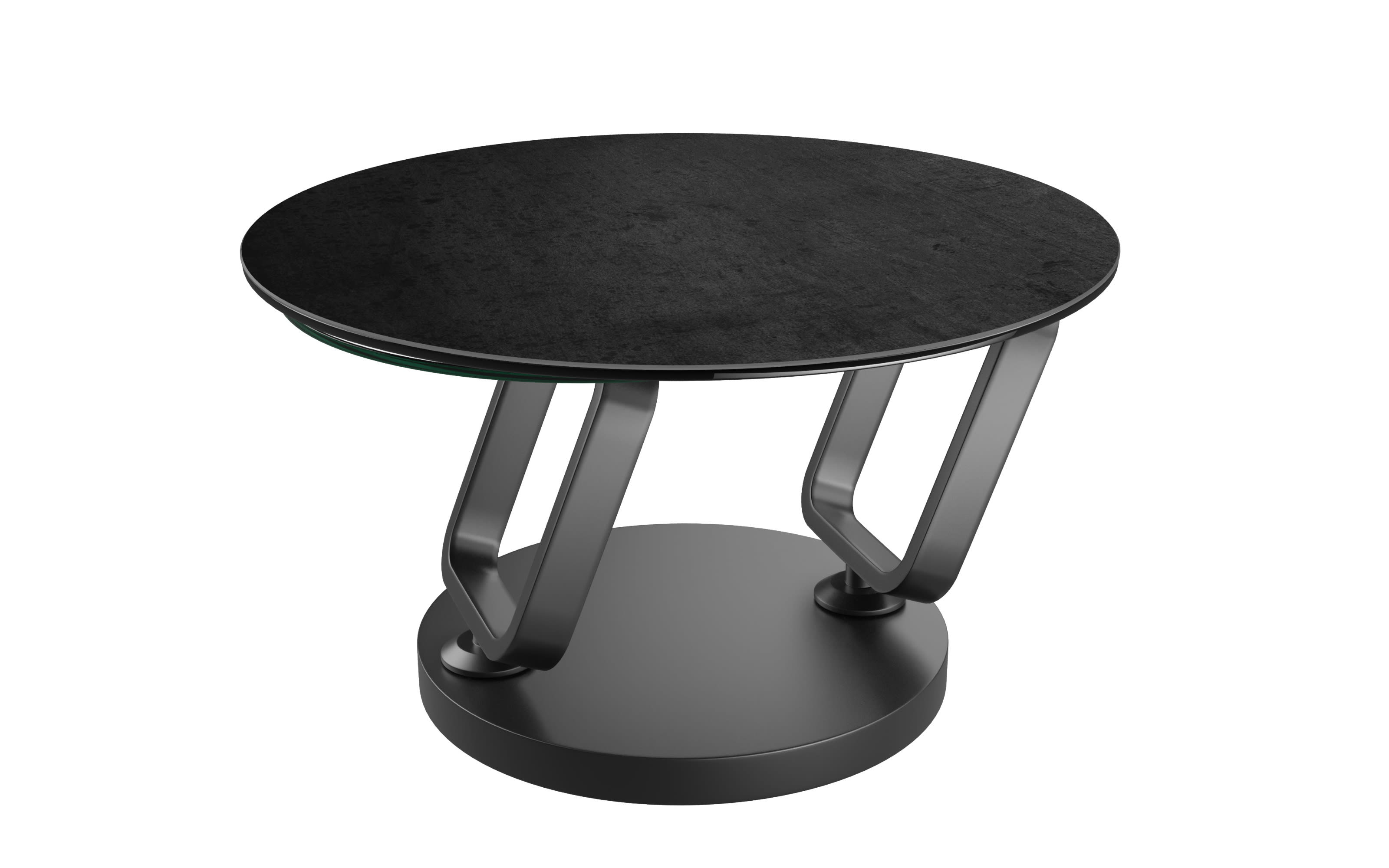 Couchtisch Ozone, Keramik Titan, inkl. Schwenk-Funktion