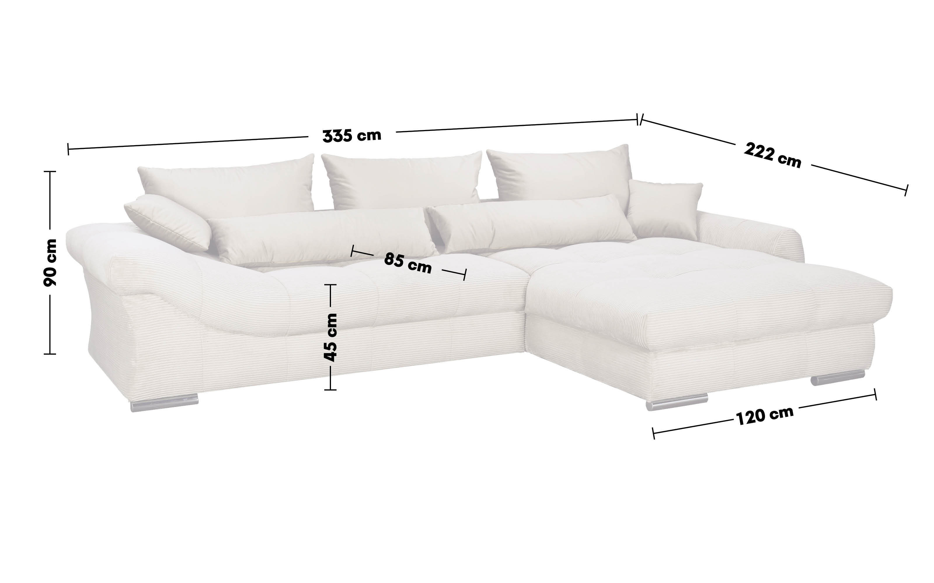 Wohnlandschaft Verona, beige