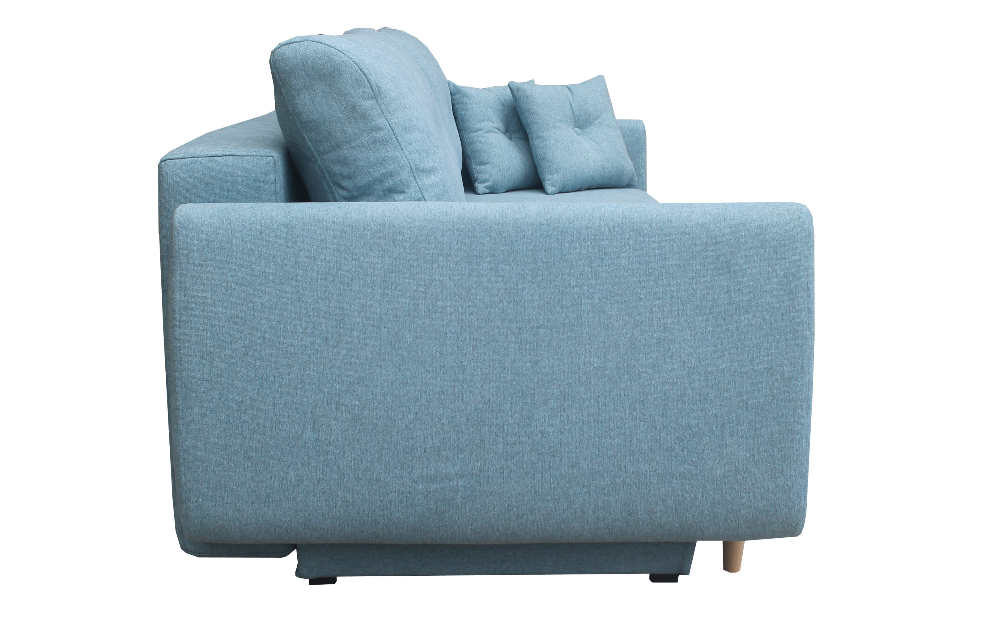 Schlafsofa Nord in aqua, mit Schlaffunktion, Liegefläche ca. 145 x 190 cm