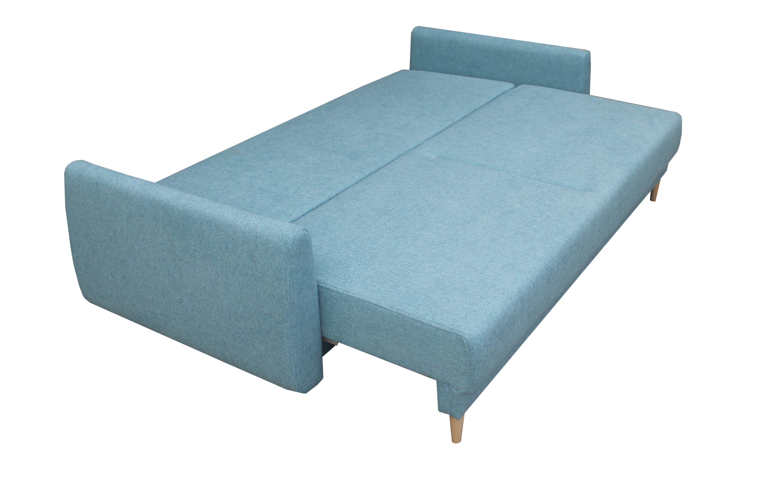 Schlafsofa Nord in aqua, mit Schlaffunktion, Liegefläche ca. 145 x 190 cm