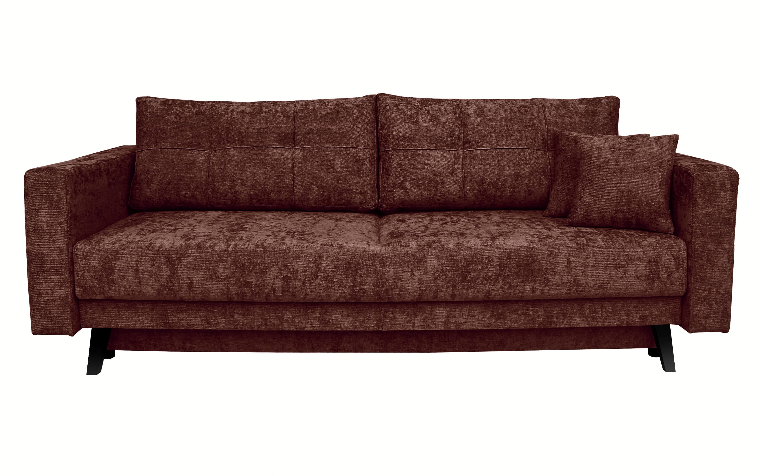 Schlafsofa Scala in braun, mit Schlaffunktion, Liegefläche ca. 142 x 190 cm