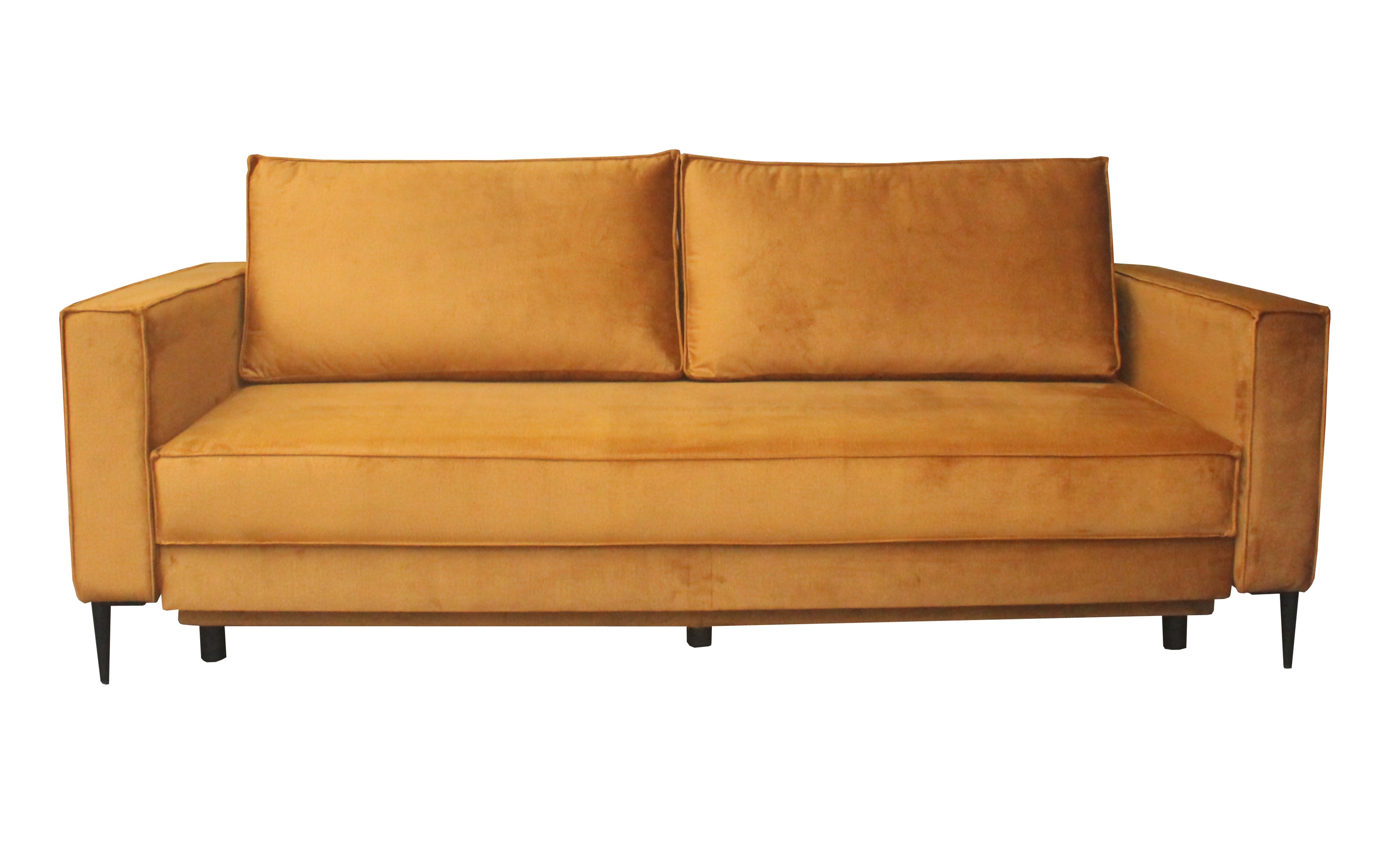 Schlafsofa Terra in orange, mit Schlaffunktion, Liegefläche ca. 145 x 190 cm