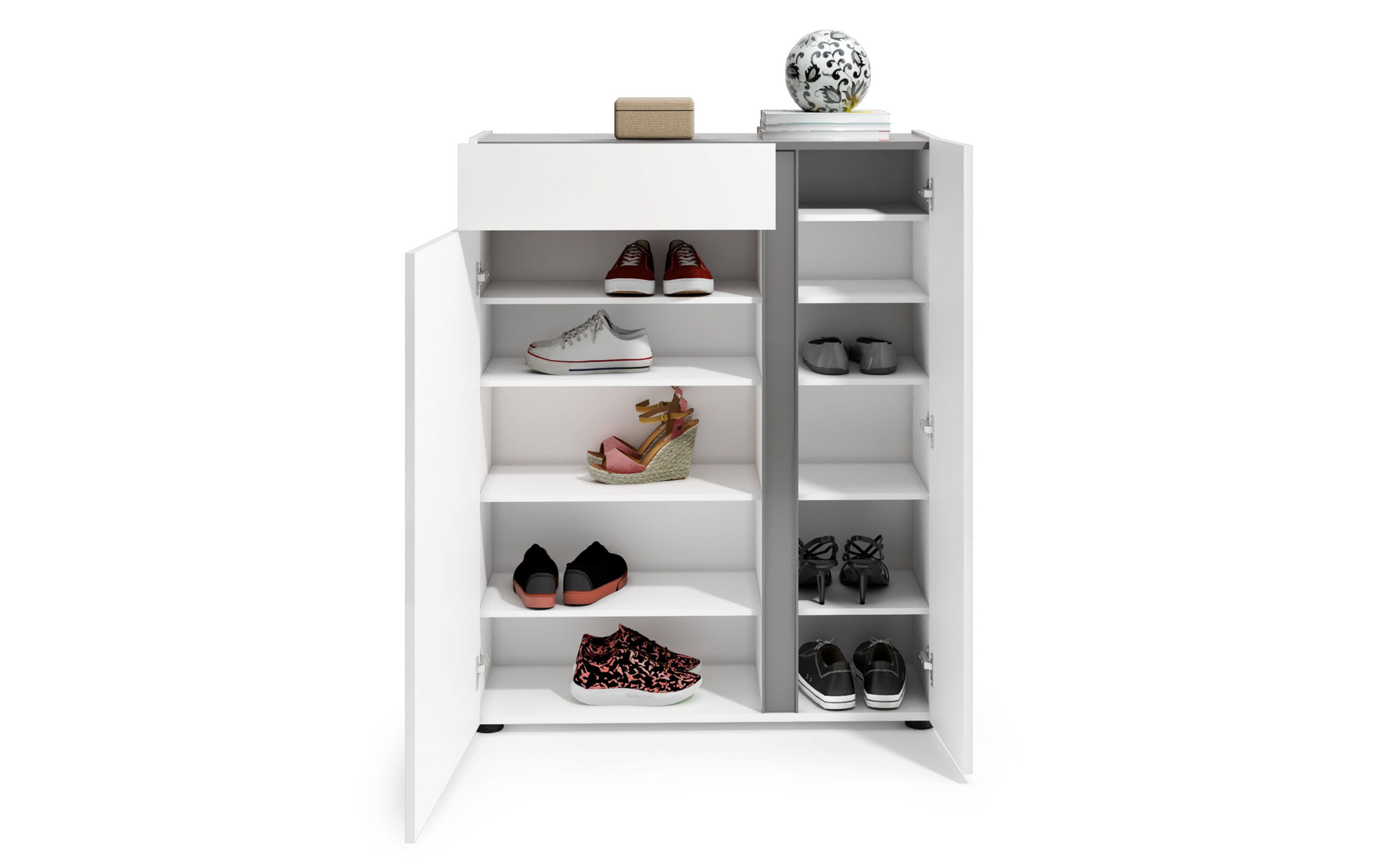 Schuhschrank I Atrium, weiß, 91 x 115 cm online bei Hardeck kaufen