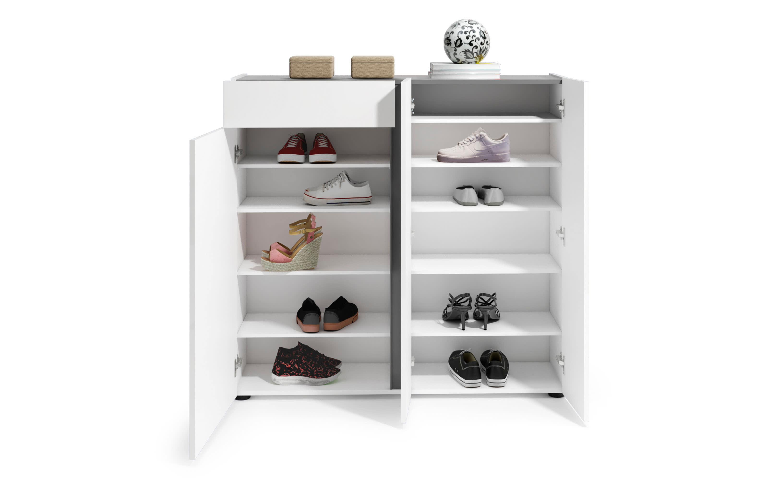 Schuhschrank II Atrium, weiß, 120 cm 115 bei kaufen online Hardeck x