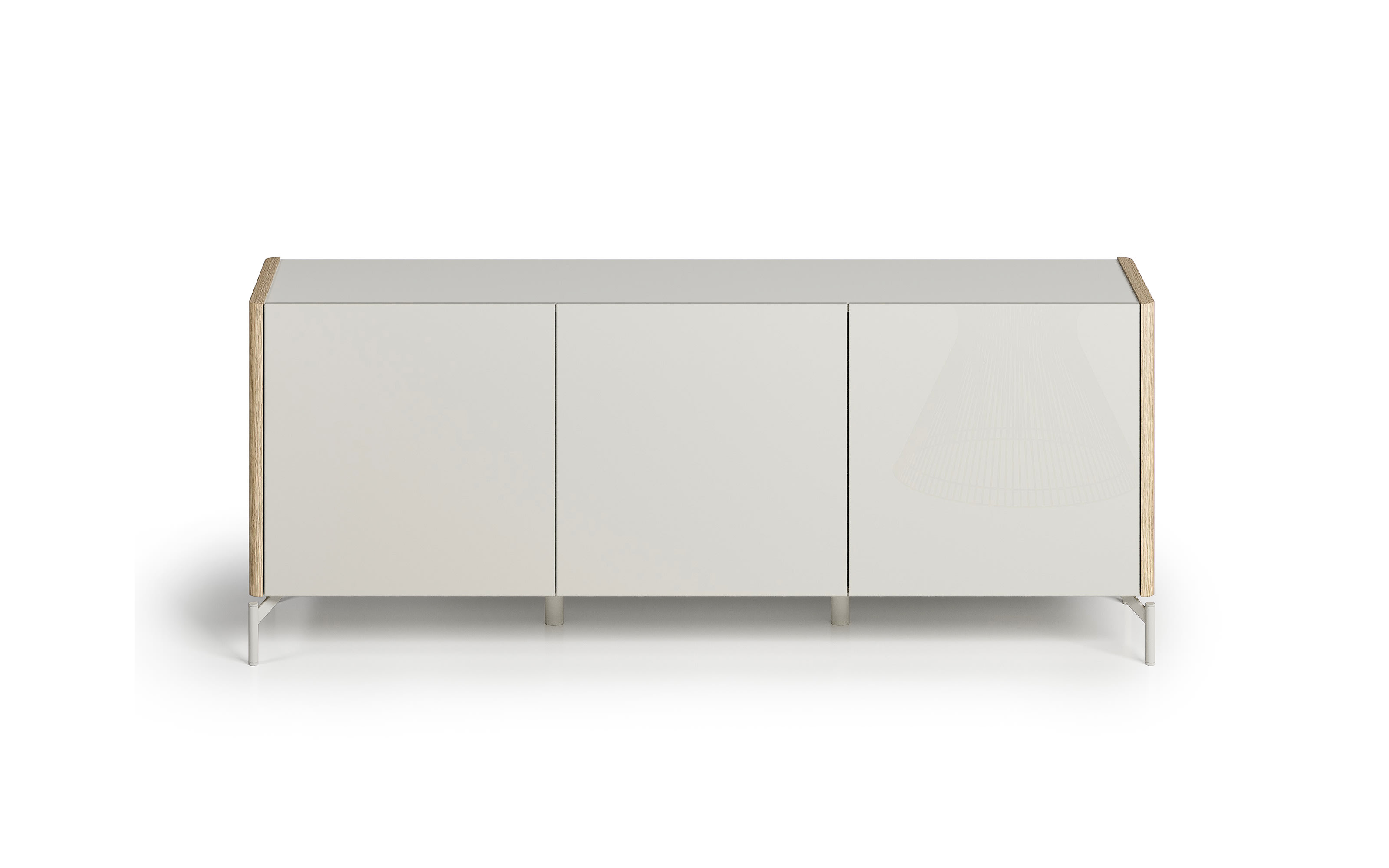 Sideboard Dillon, Eiche Lindberg-Nachbildung/grau