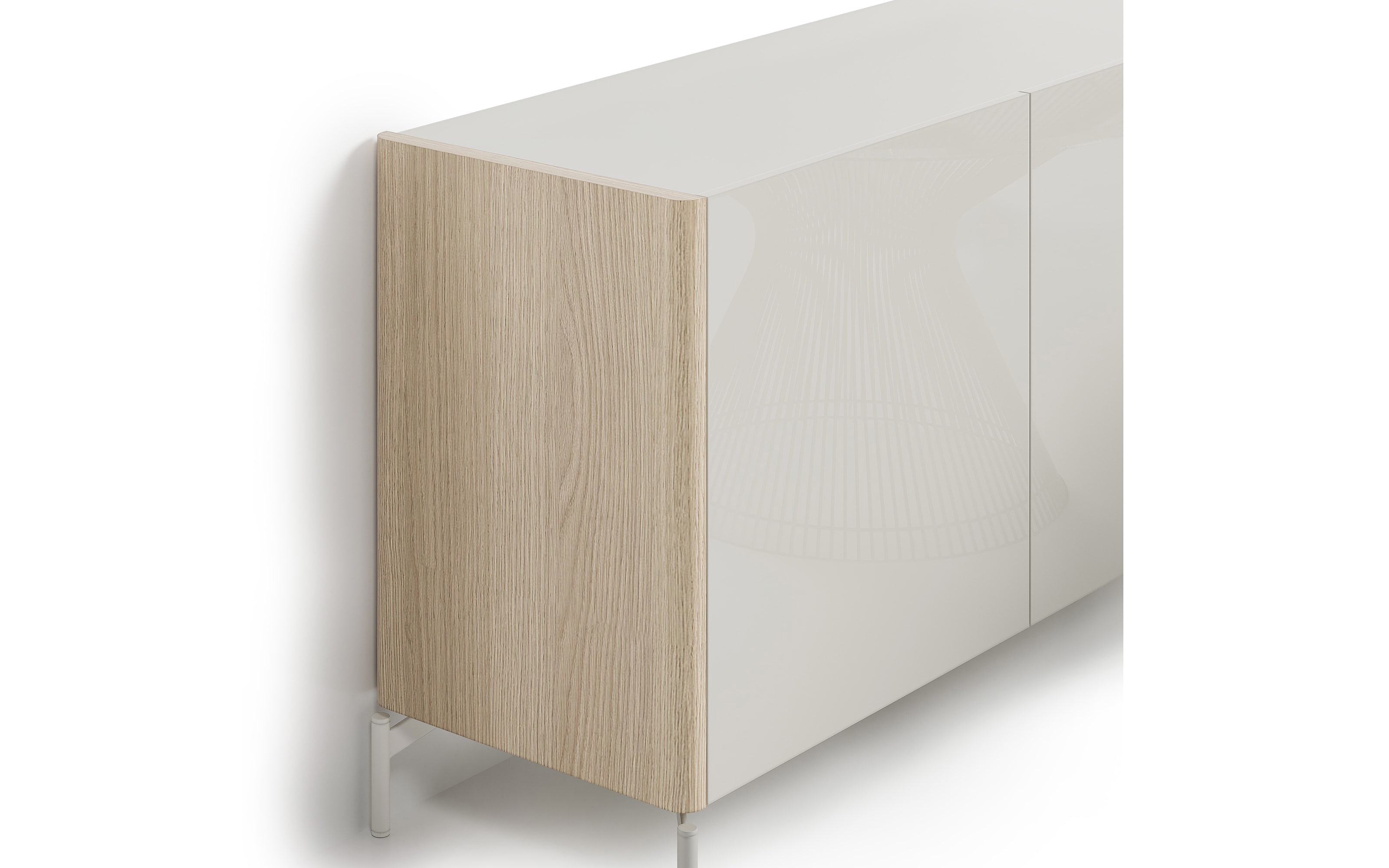 Sideboard Dillon, Eiche Lindberg-Nachbildung/grau