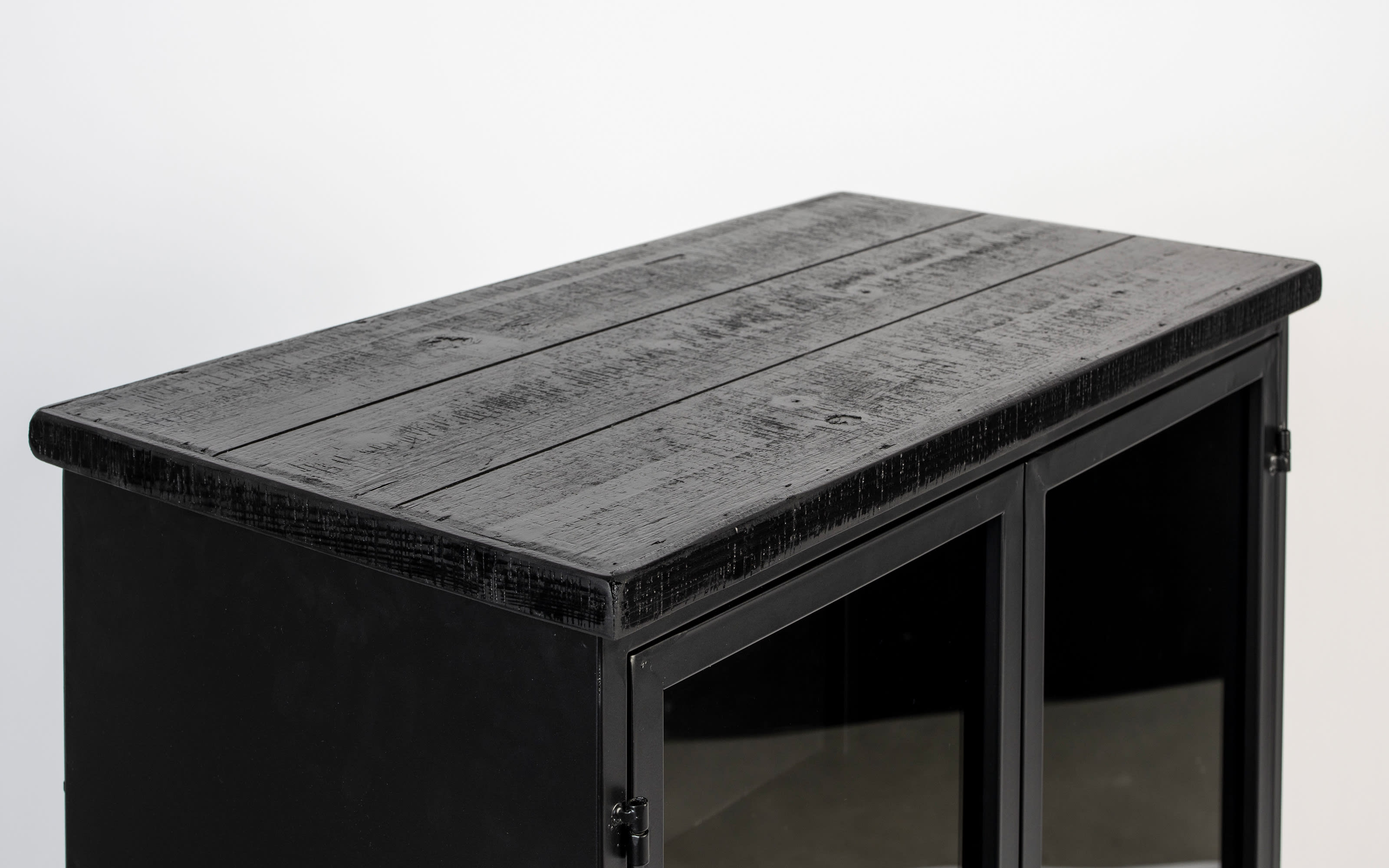 Kabinett Ferre M, Vintage schwarz, 65 cm 