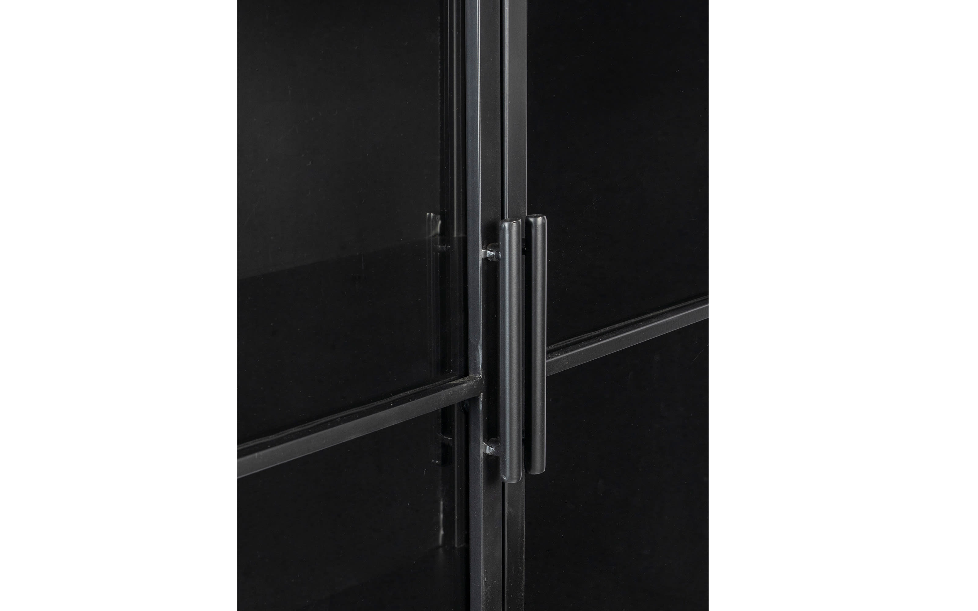 Kabinett Ferre L in Vintage schwarz, 76 cm 