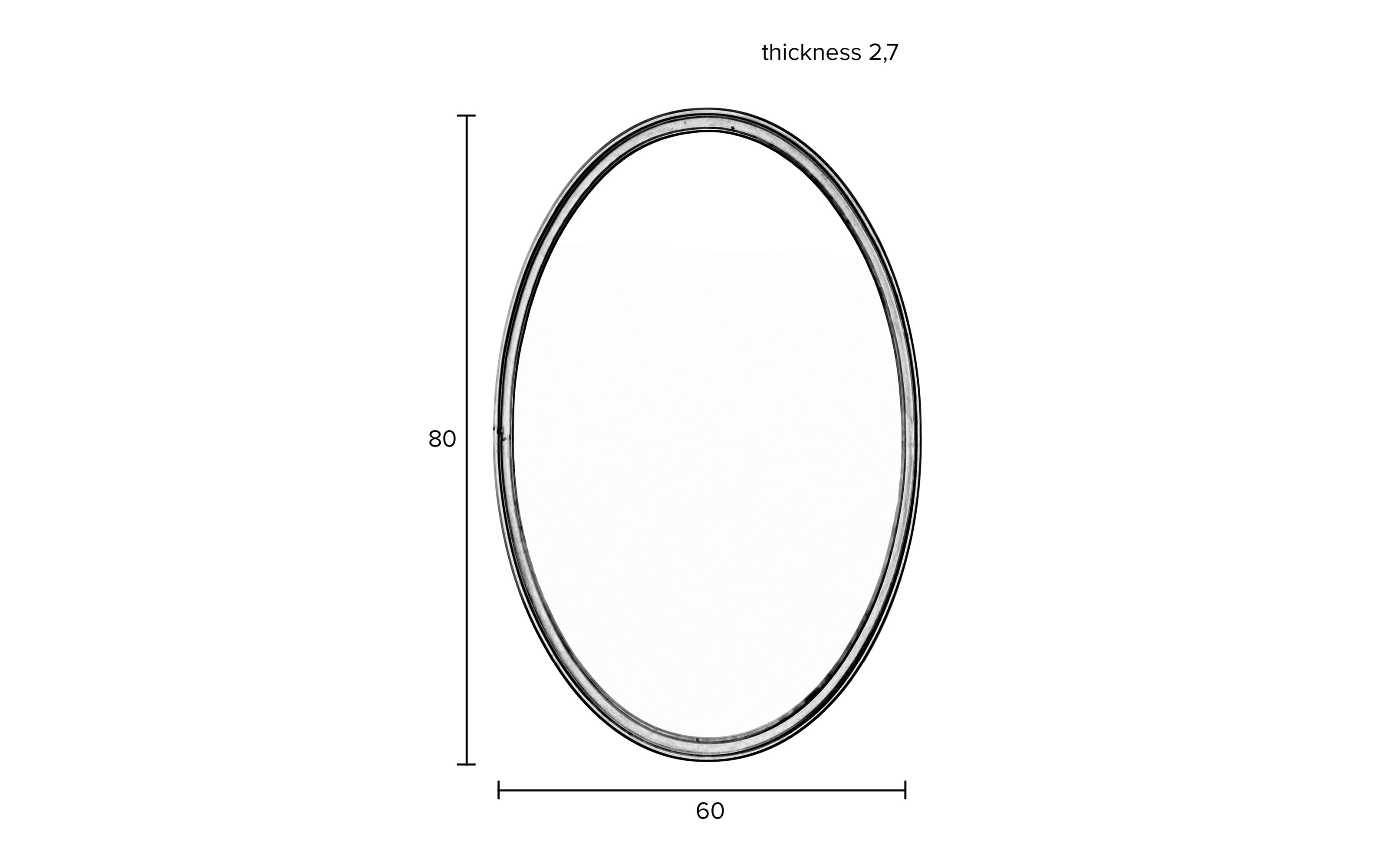 1 stücke 65mm * 110mm * 1mm 80mm * 150mm * 1mm HD-Spiegel Edelstahl  quadratische ovale Spiegel 1mm Dicke einseitiger Rücken kleber
