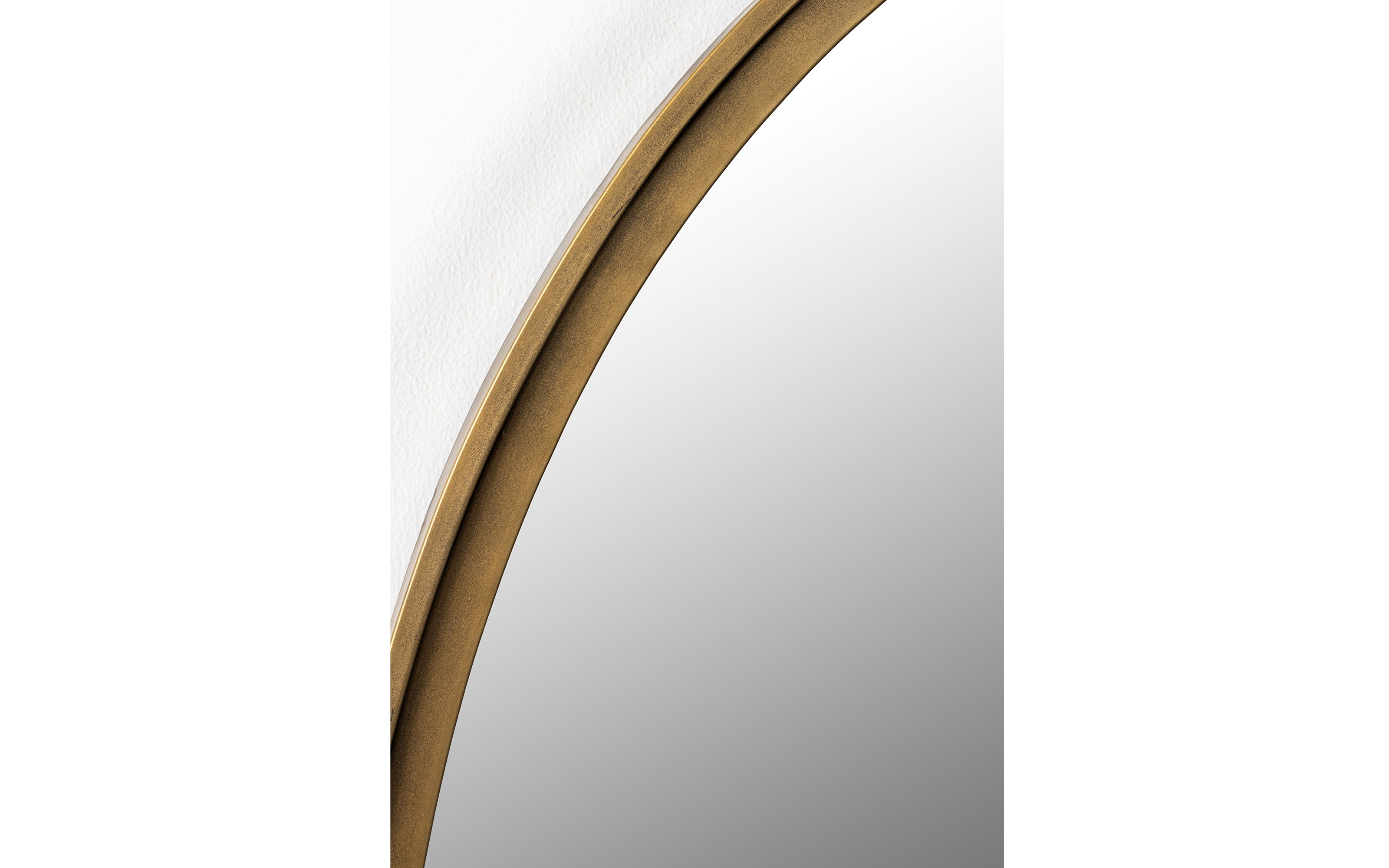 Spiegel Matz Oval M, Antik Messing, 60 x 160 cm 