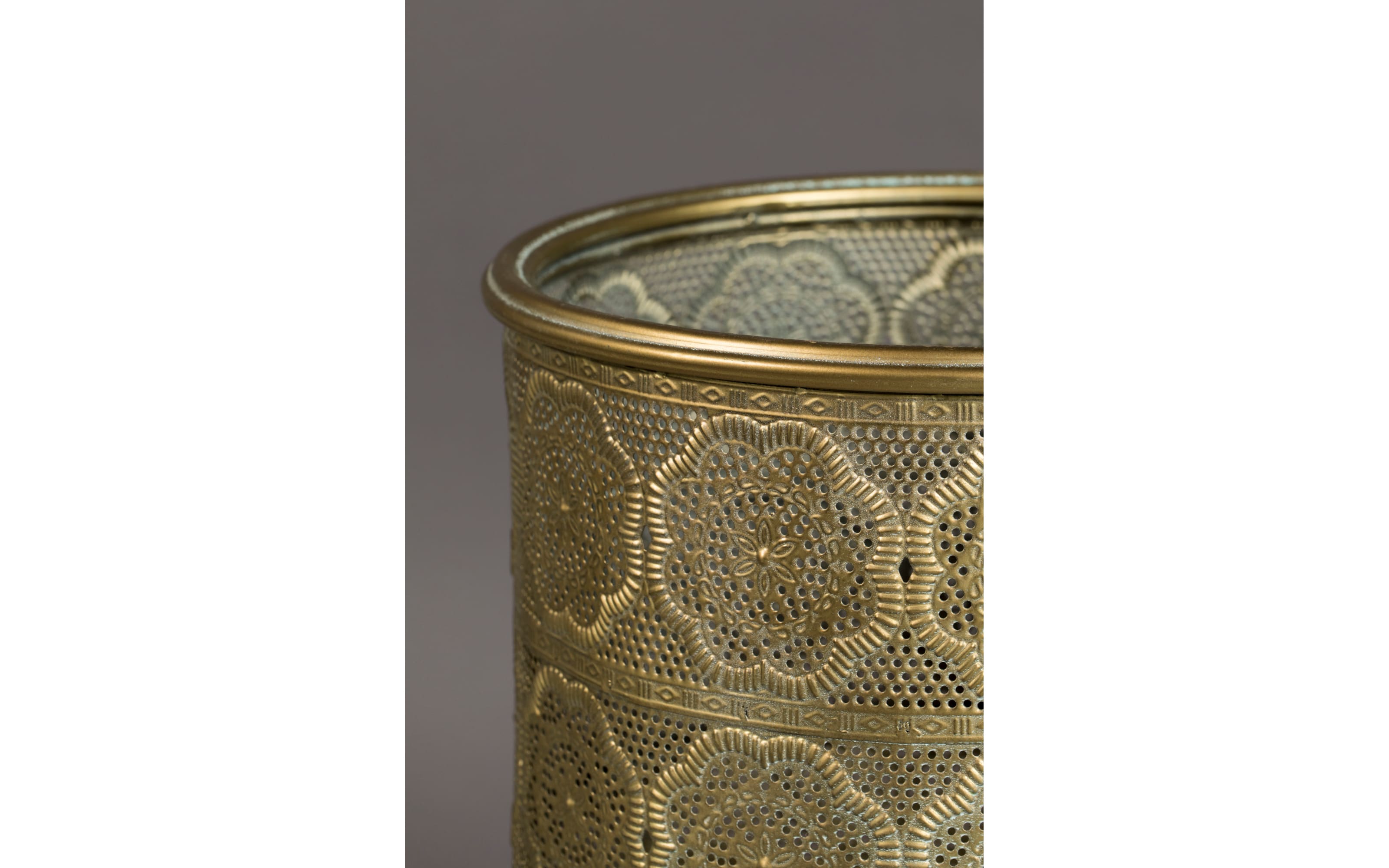 Pflanzenständer Botanique L, Eisen, gold, 53 cm