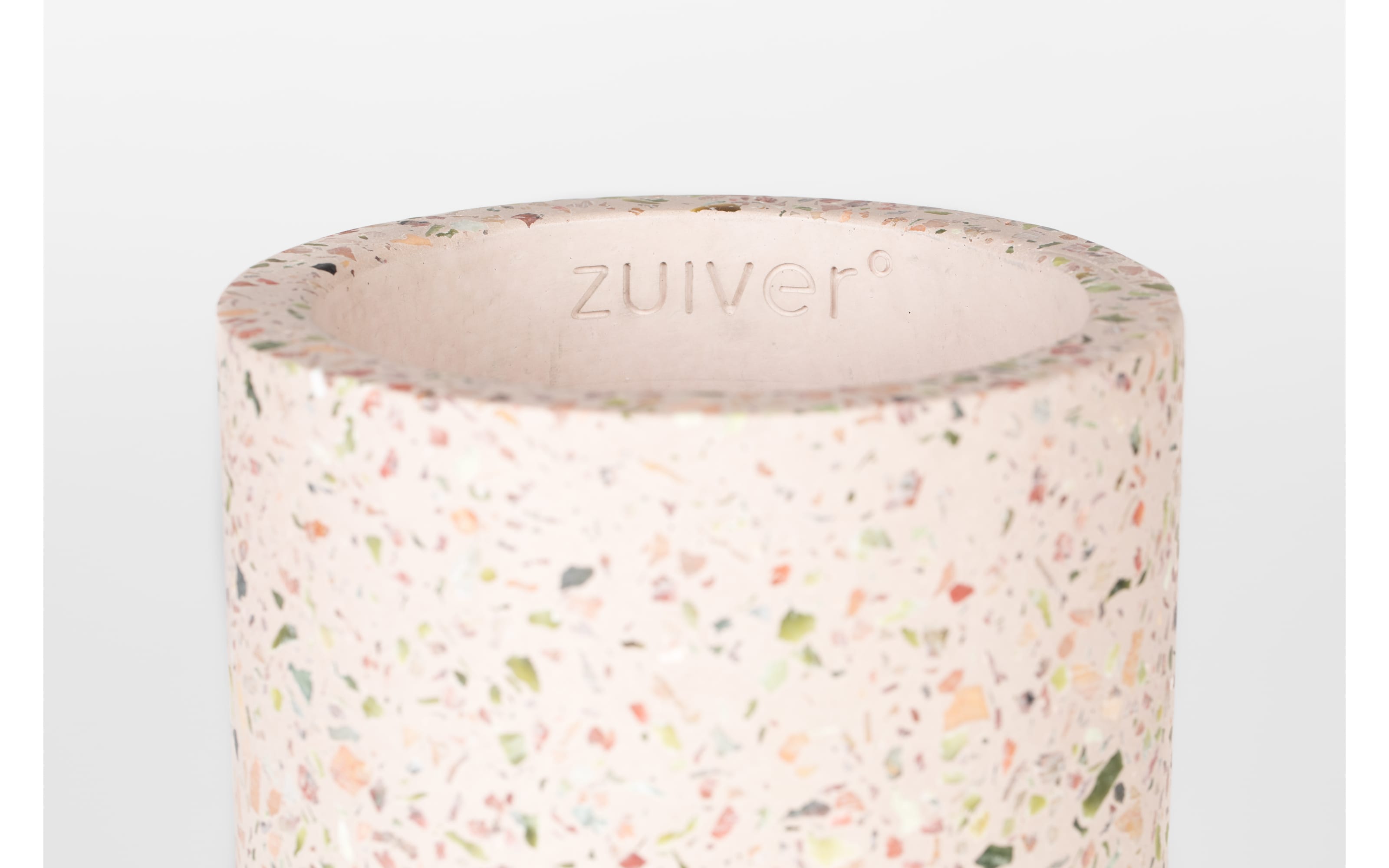 Vase Fajen aus Terrazzo in pink