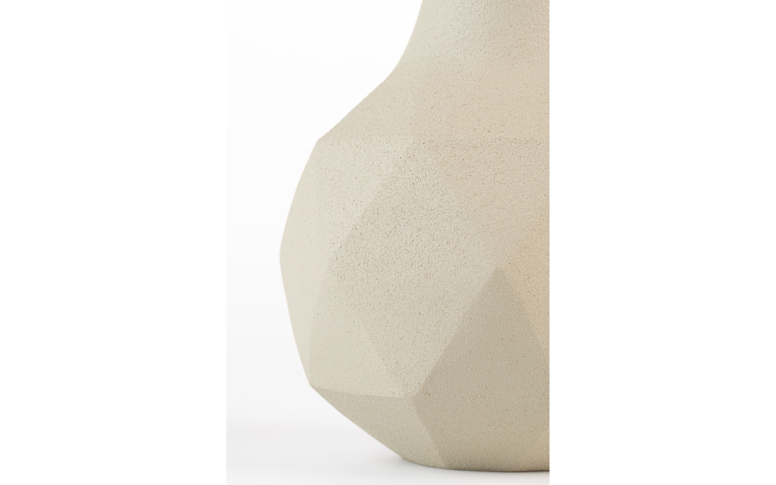 Vase Bloom aus Aluminium in elfenbein