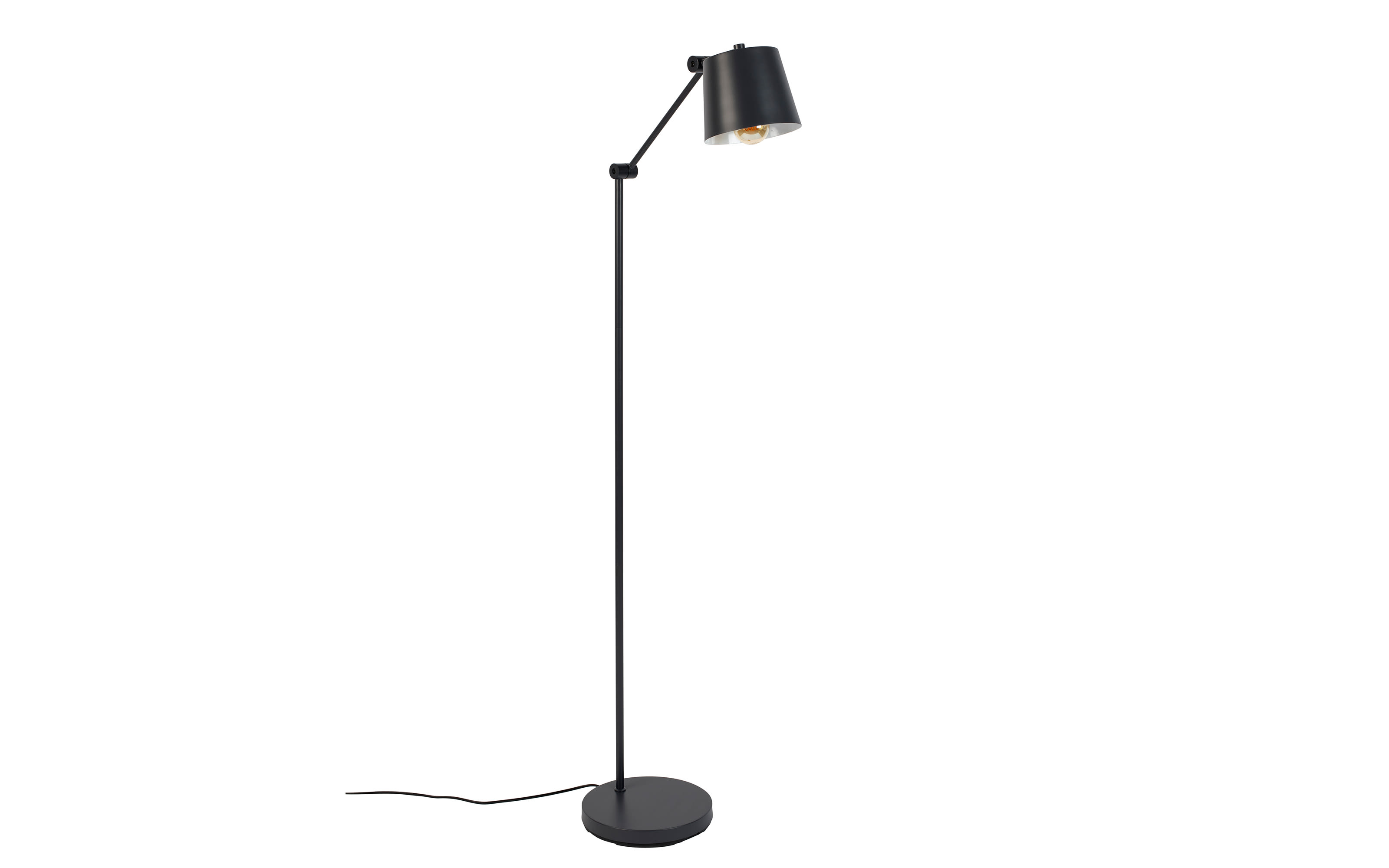 Standleuchte Hajo in schwarz, 135 cm