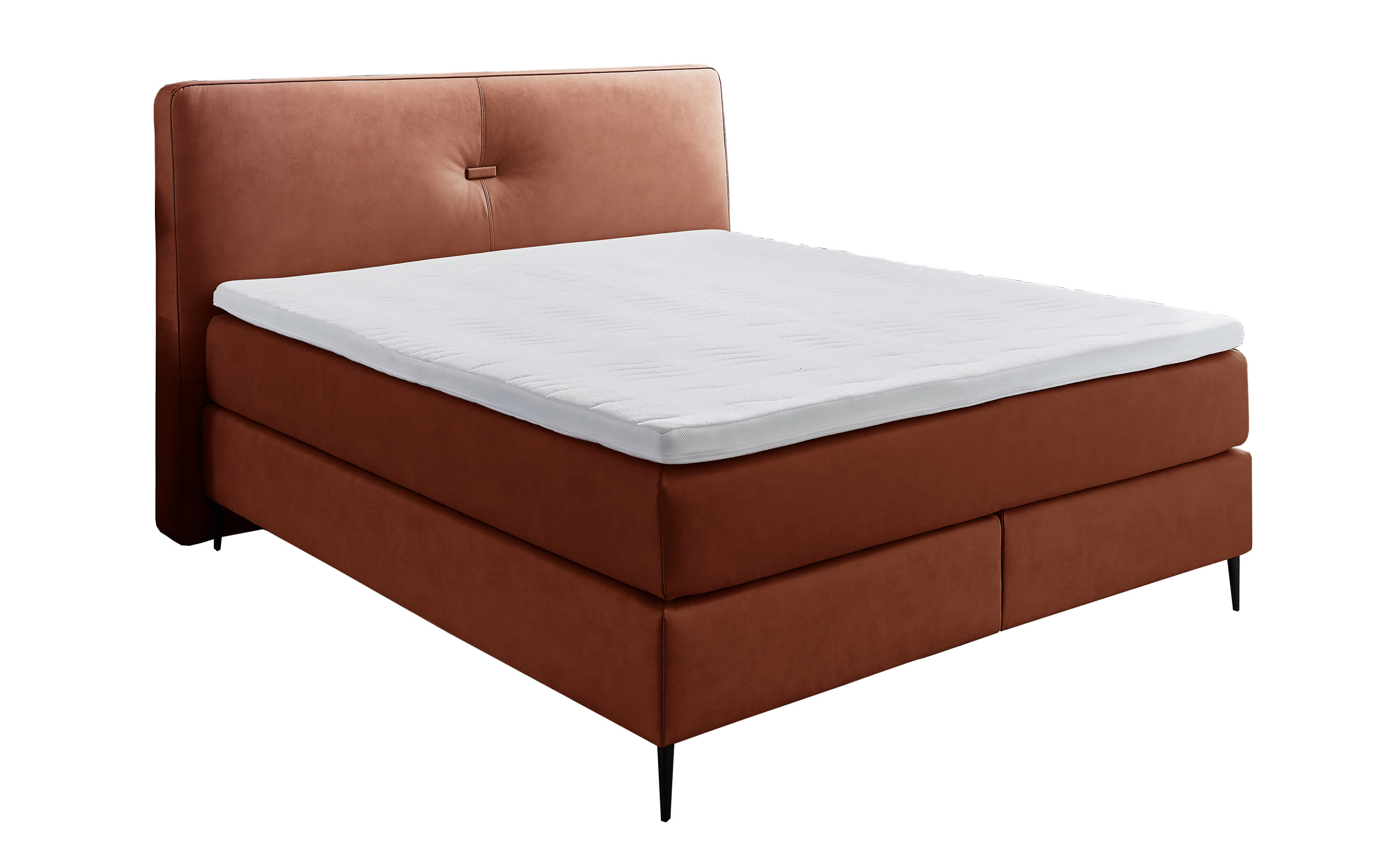 Boxspringbett Luvara BX VZ5, siena, 180 x 200 cm, Härtegrad 2 und Härtegrad 3