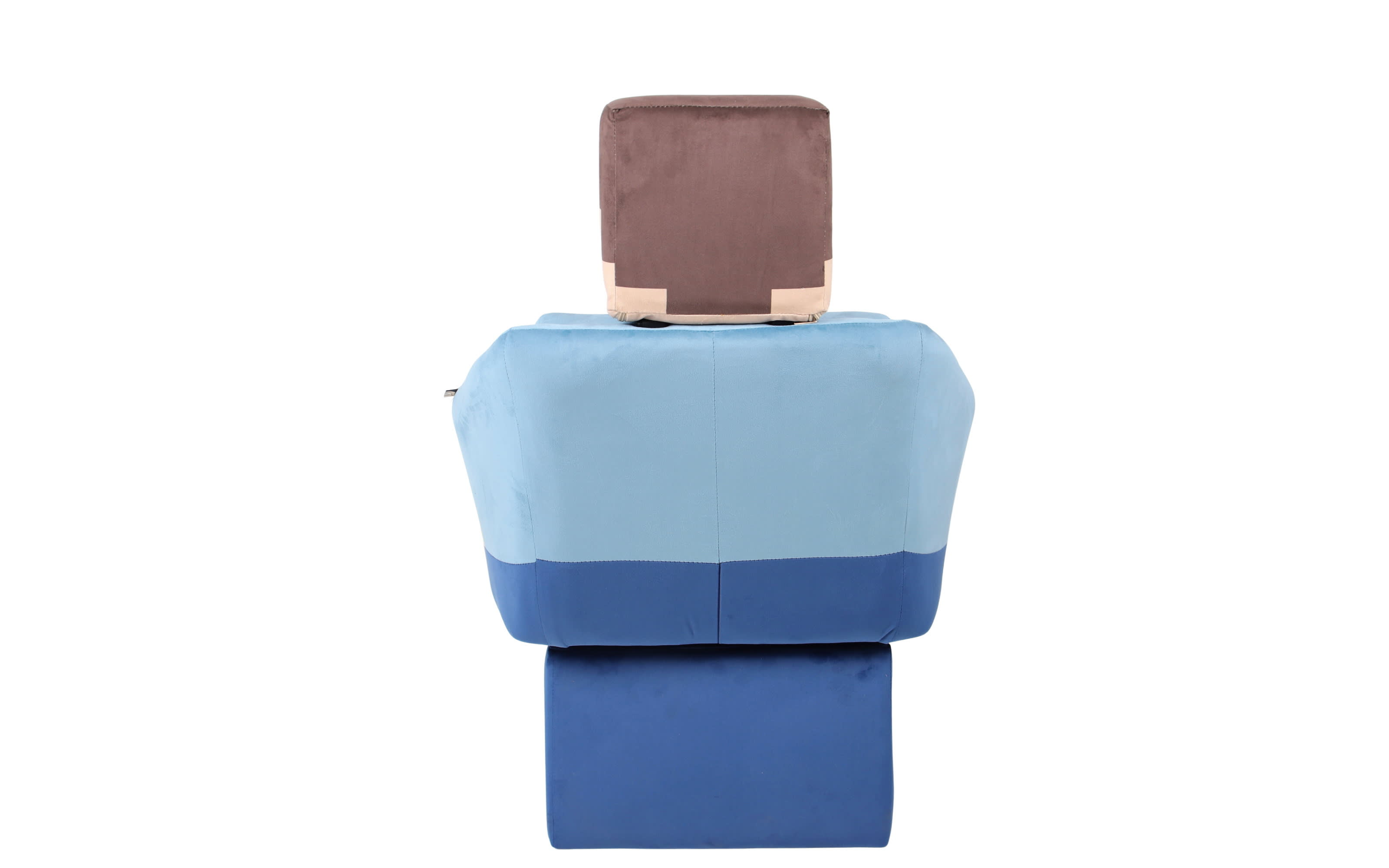 Minecraft Drehsessel Steve, blau/beige