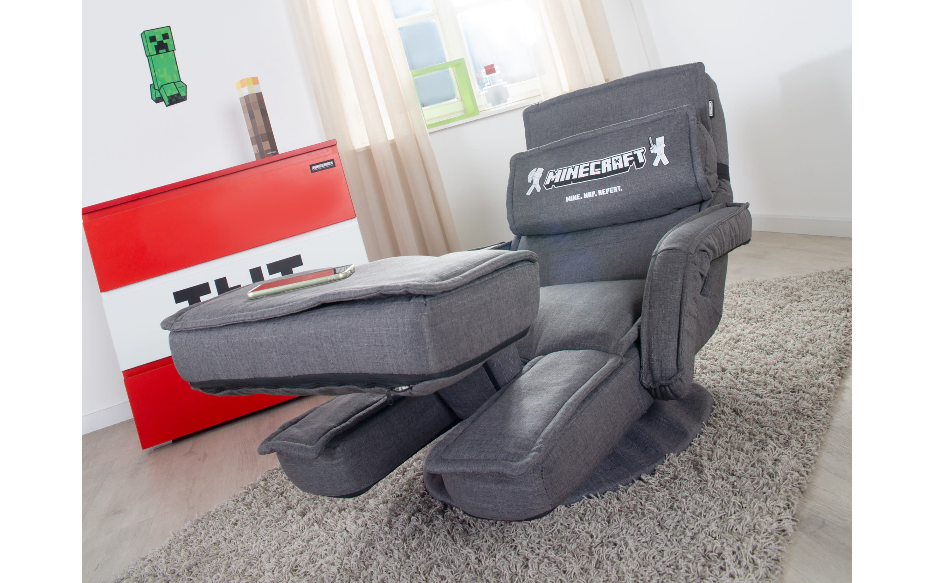 Minecraft Gaming Chair, grau