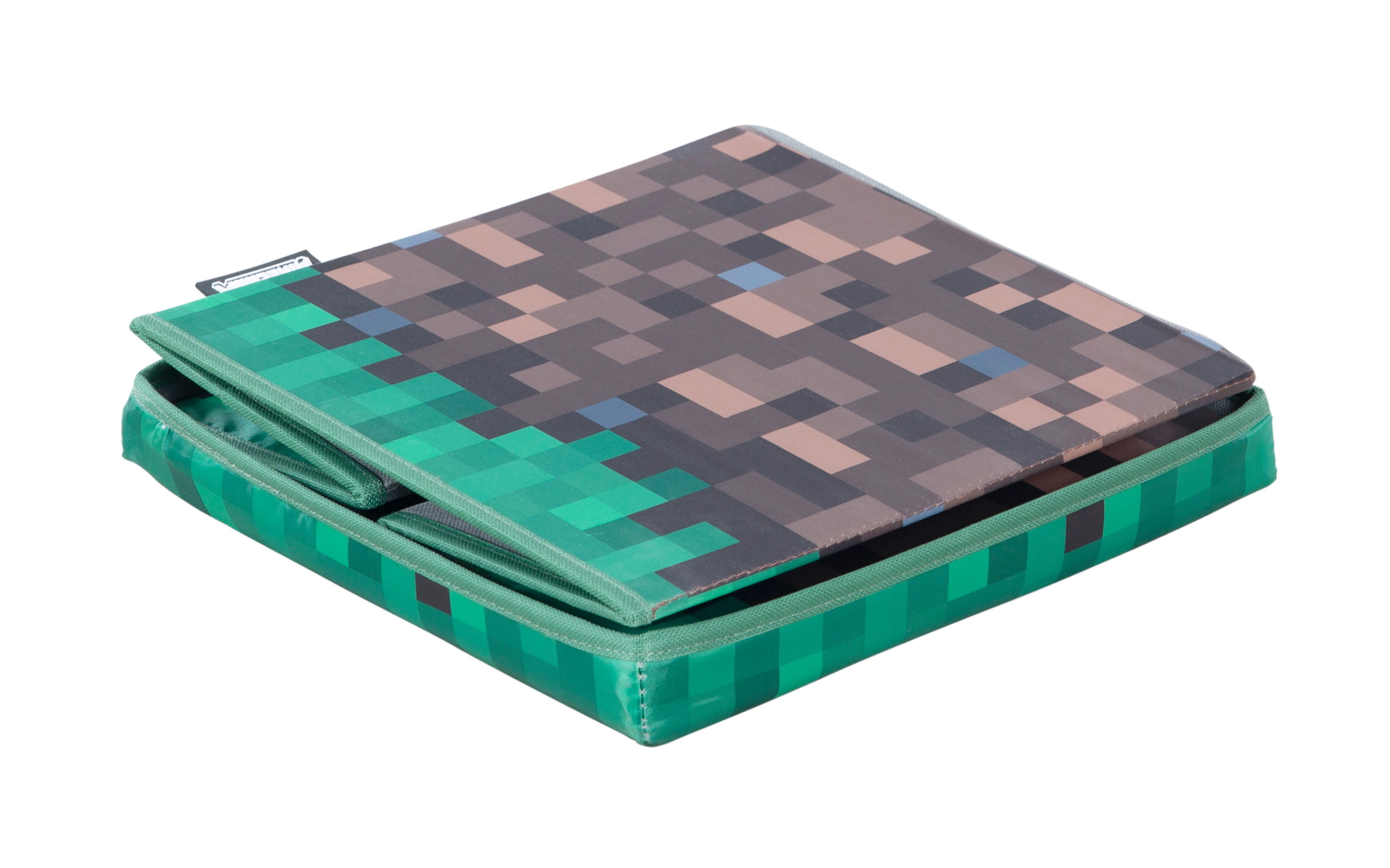 Minecraft Sitz- und Aufbewahrungsbox Grasblock, braun/grün