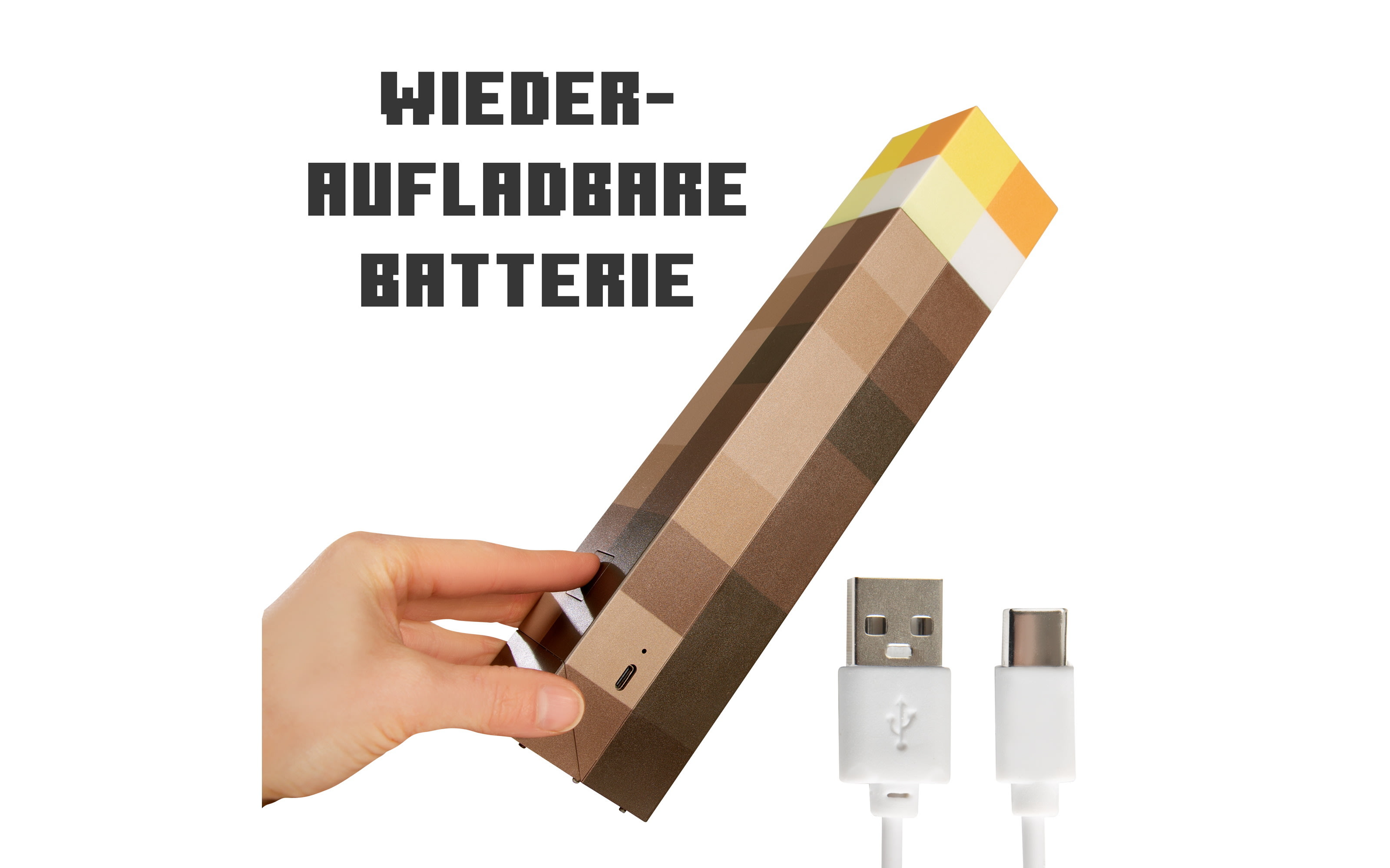 Minecraft LED-Fackel, mehrfarbig