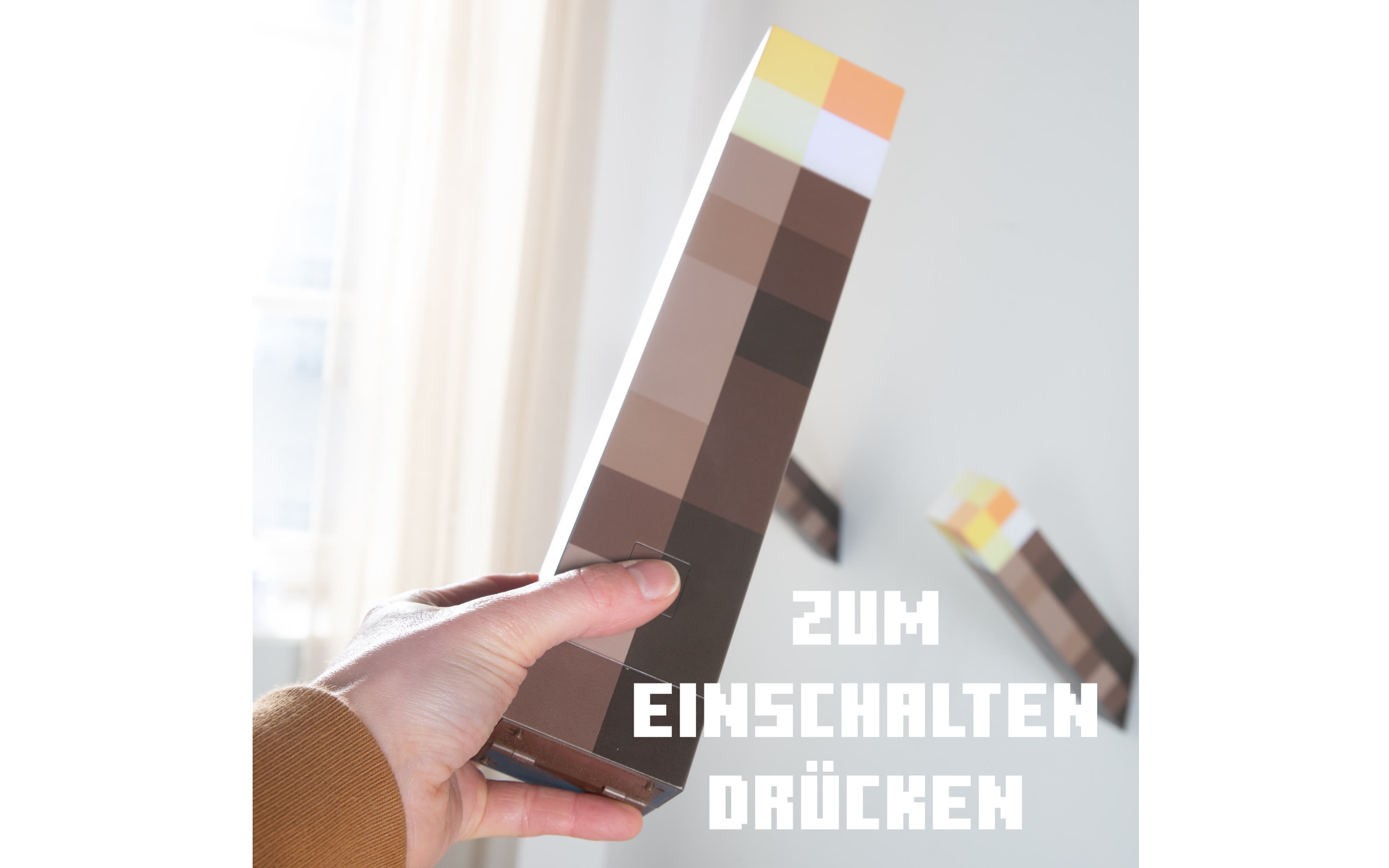 Minecraft LED-Fackel, mehrfarbig