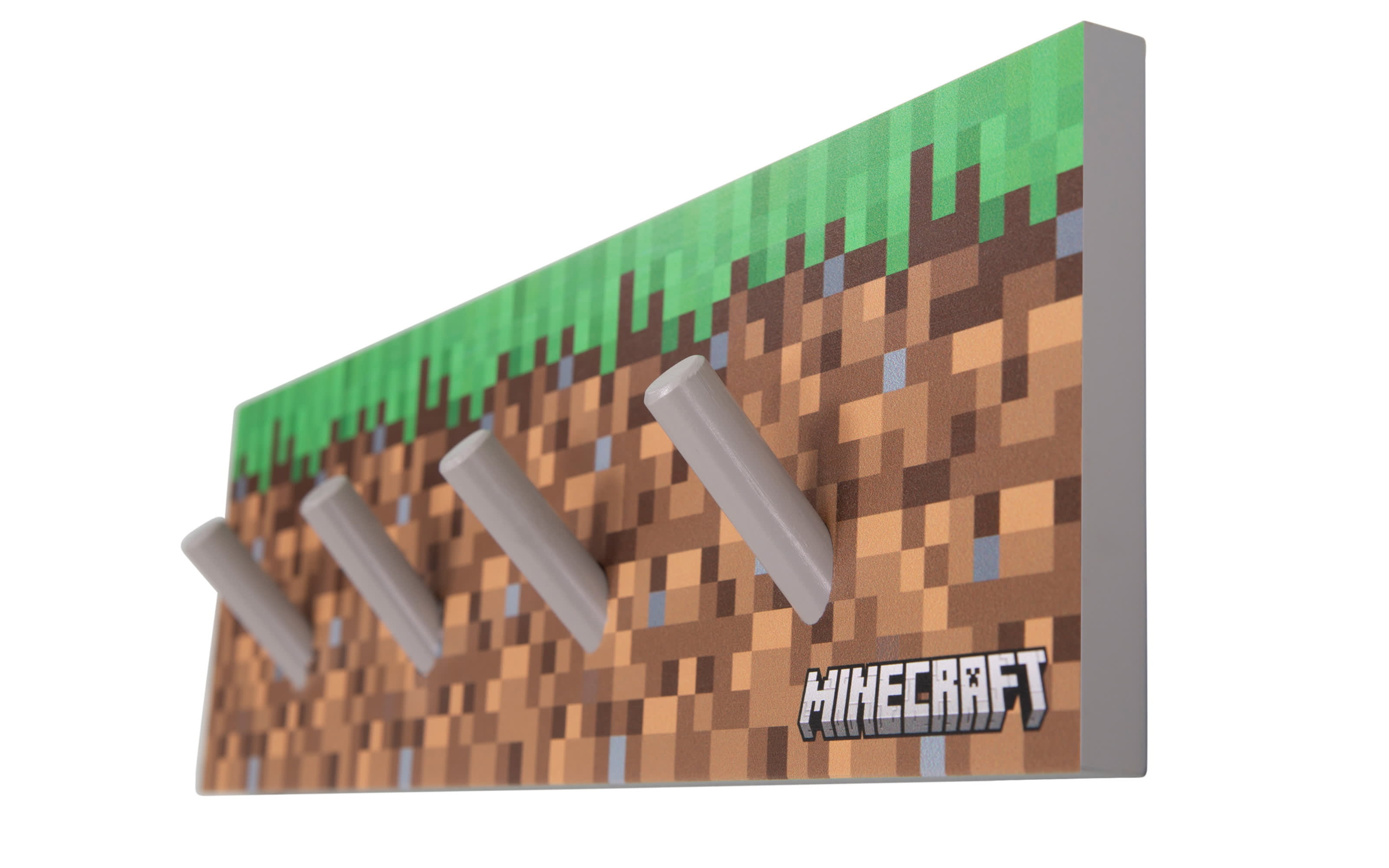 Minecraft Garderobenpaneel, braun/grün