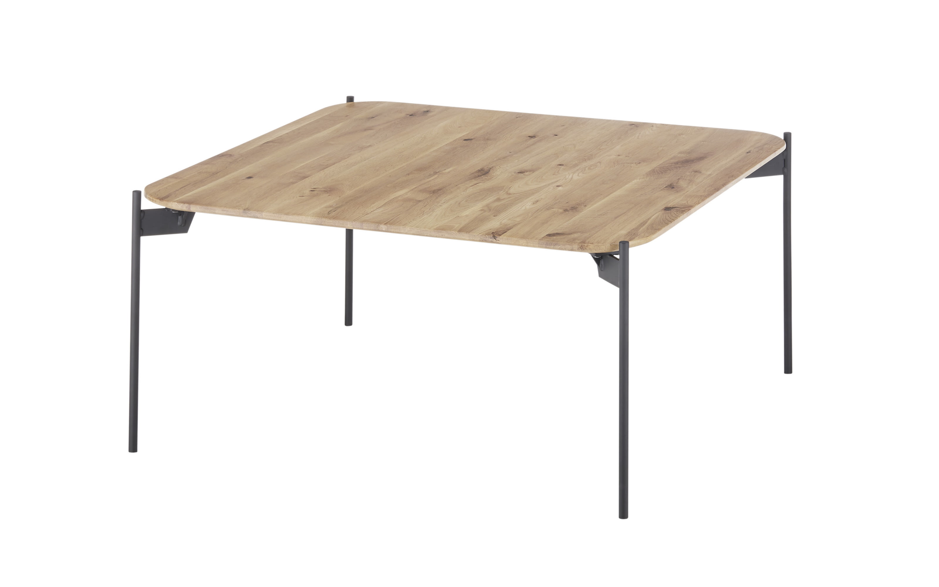 Couchtisch Alto, Asteiche massiv geölt, 80 cm