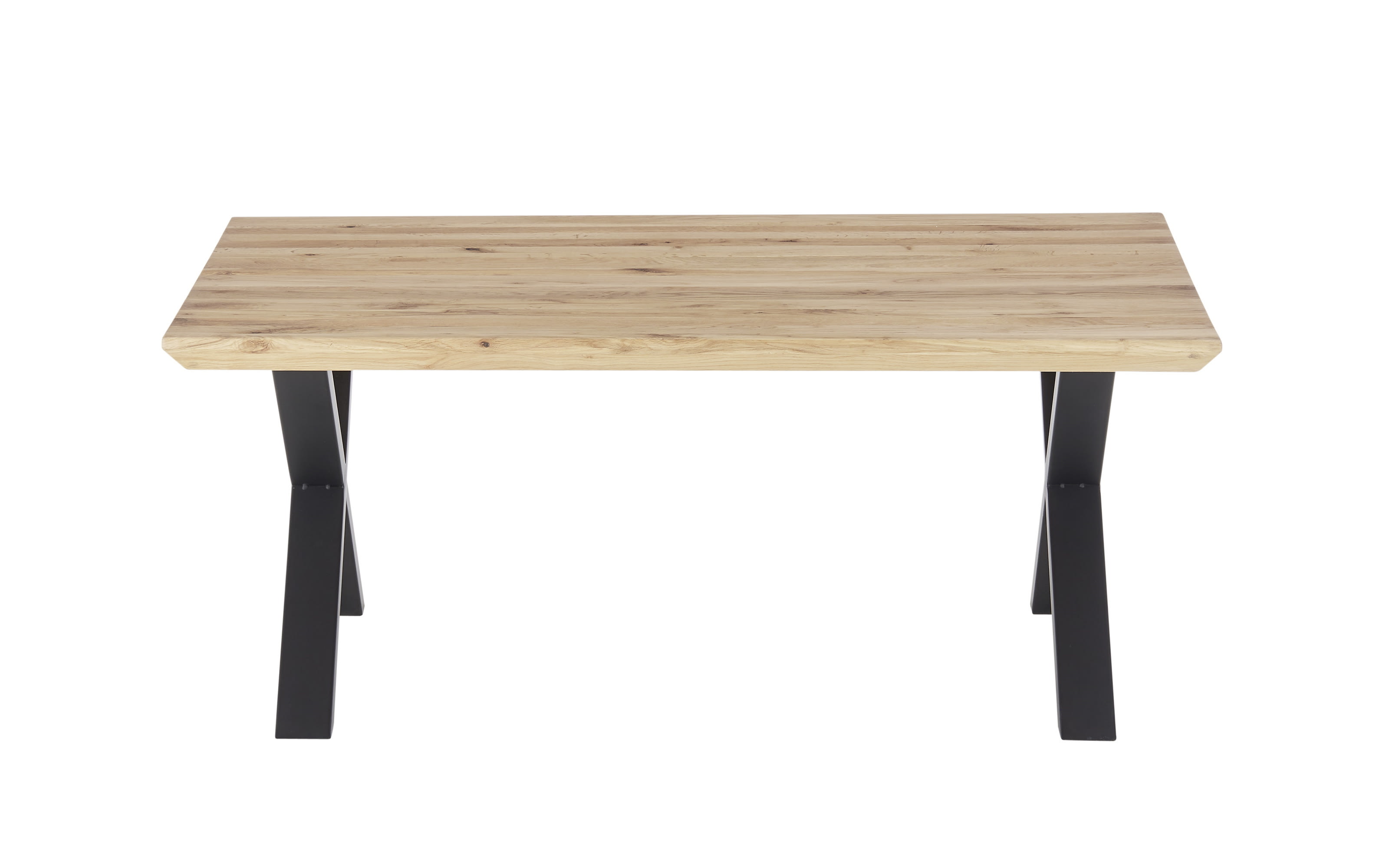 Couchtisch Asola, Asteiche massiv/schwarz