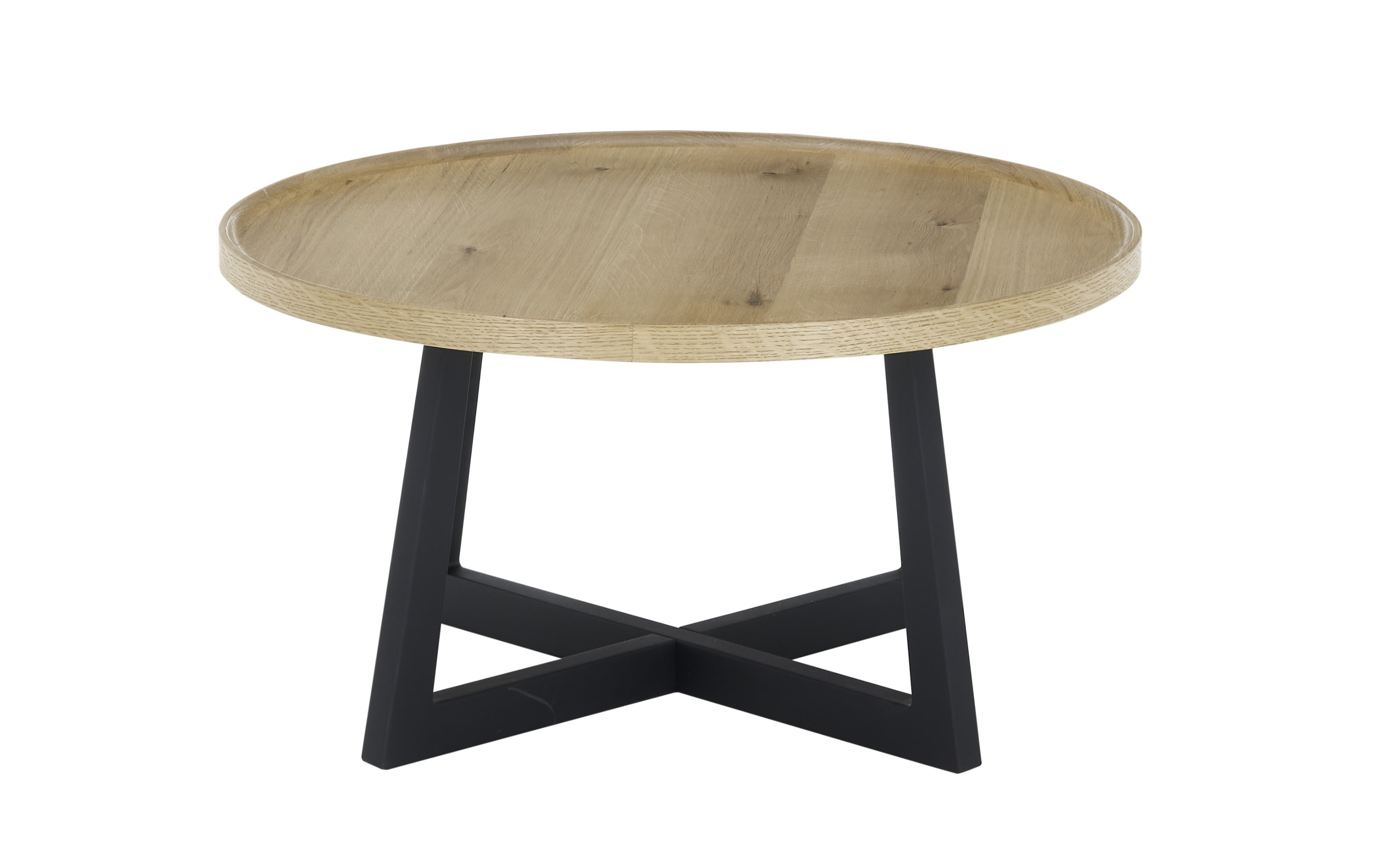 Couchtisch Casoria, Eiche massiv/Eiche furniert