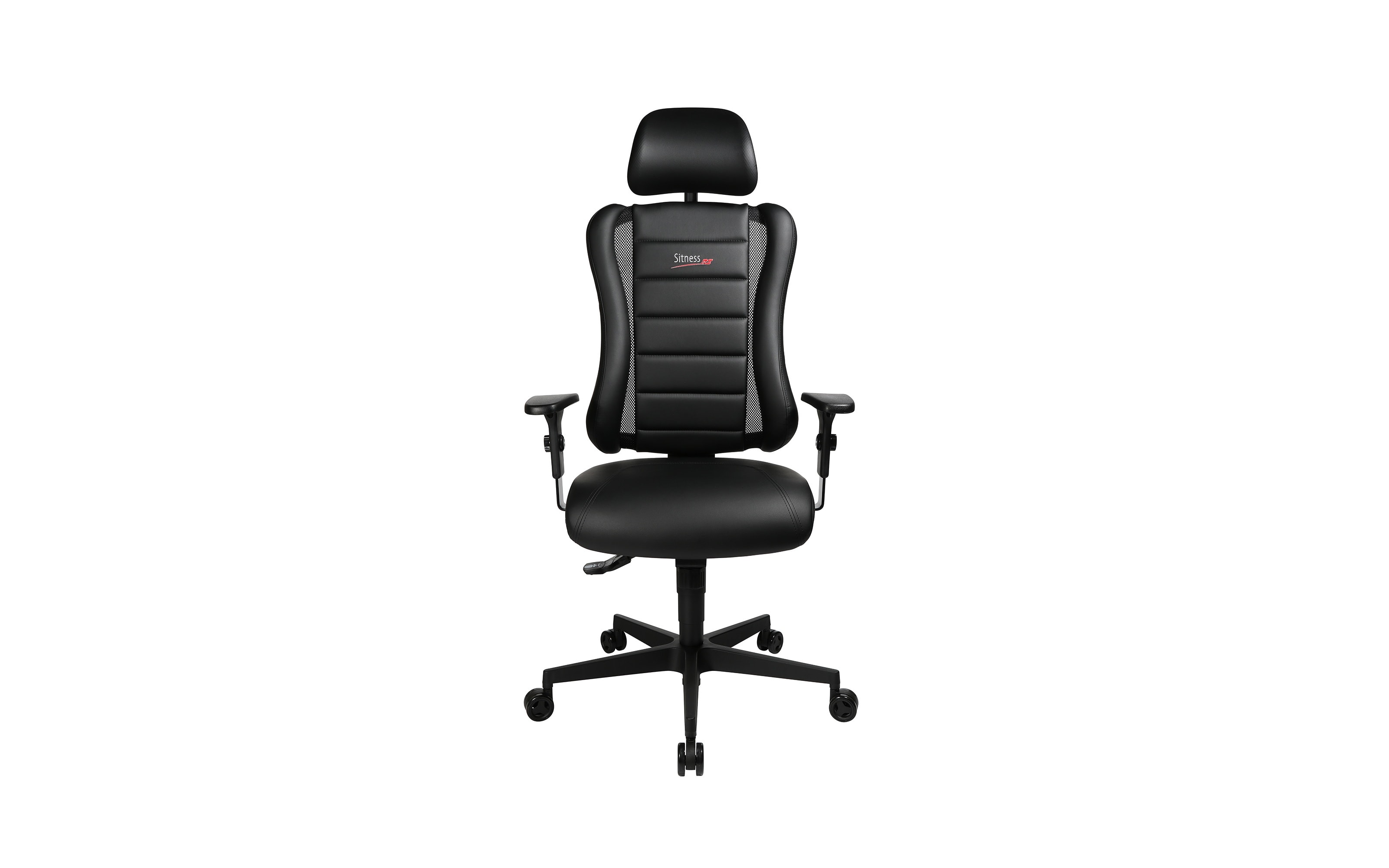 Bürostuhl Sitness RS PRO 2020, schwarz, Nähte rot