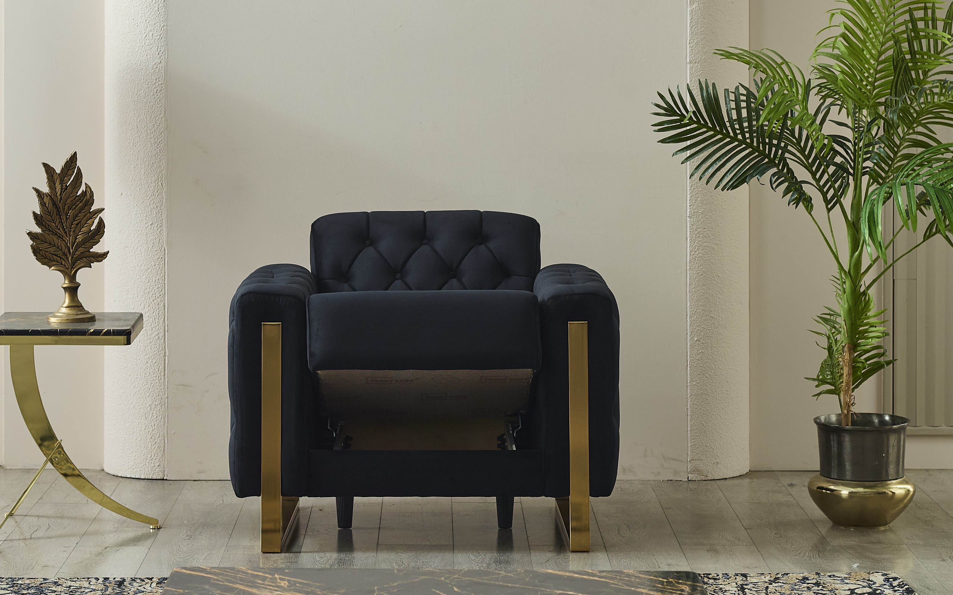 Sessel Crystal, schwarz, inkl. Kippfunktion