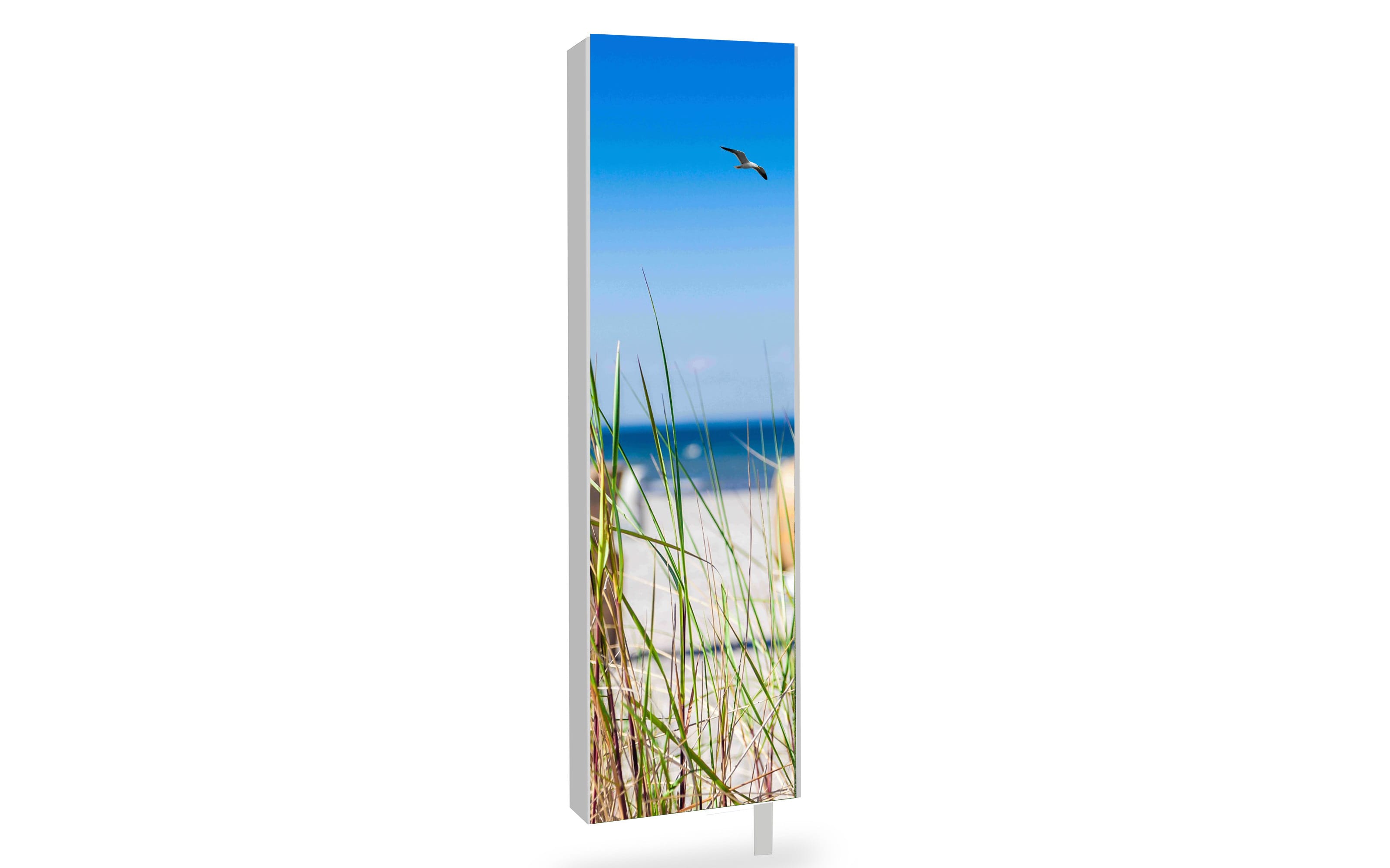 Wanddrehschrank WISTA.SEASIDE, Glas/bunt