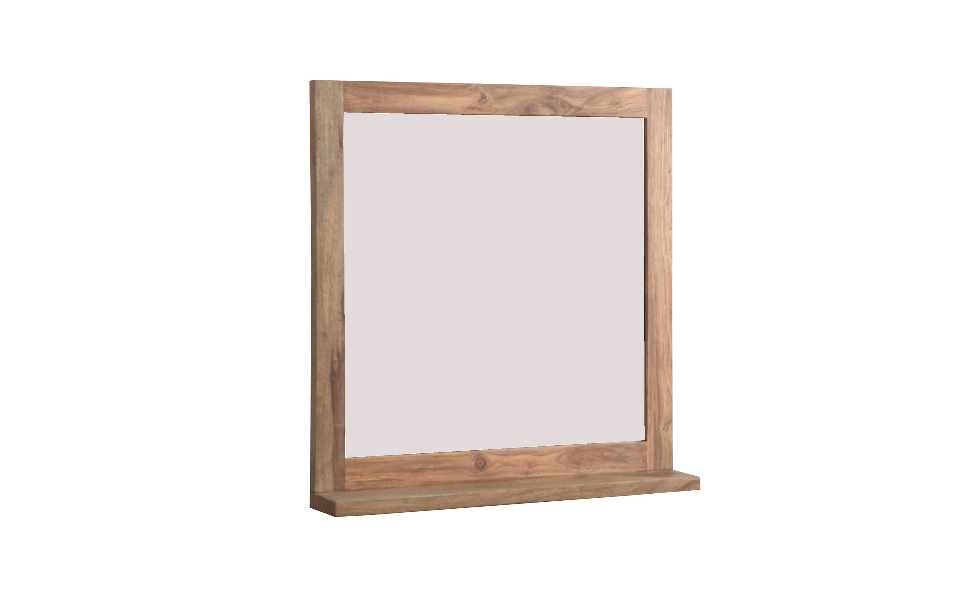 Spiegel Yoga, Shishamholz, 70 x 72 cm