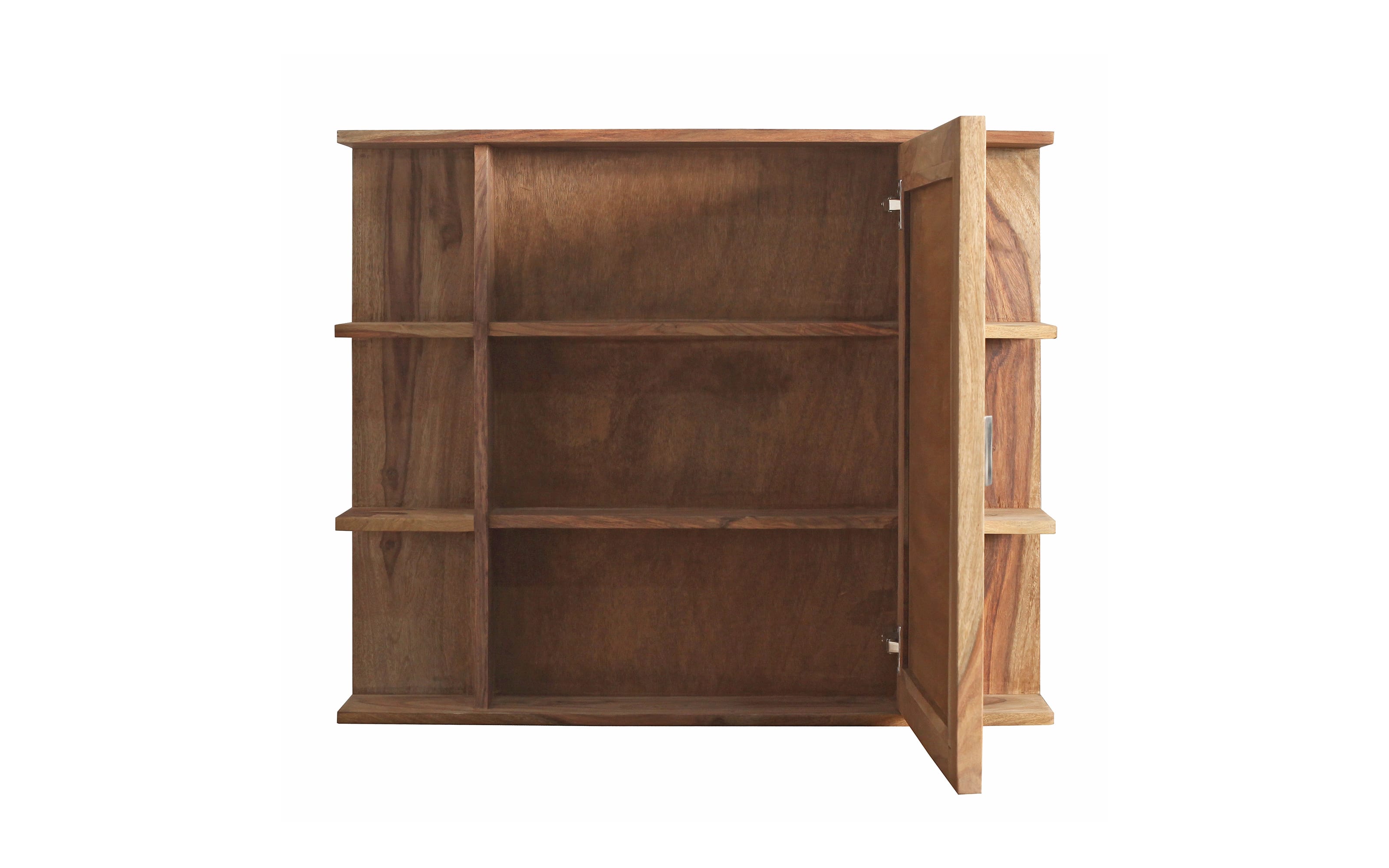 Spiegelschrank Yoga, Shishamholz, 85 x 73 cm