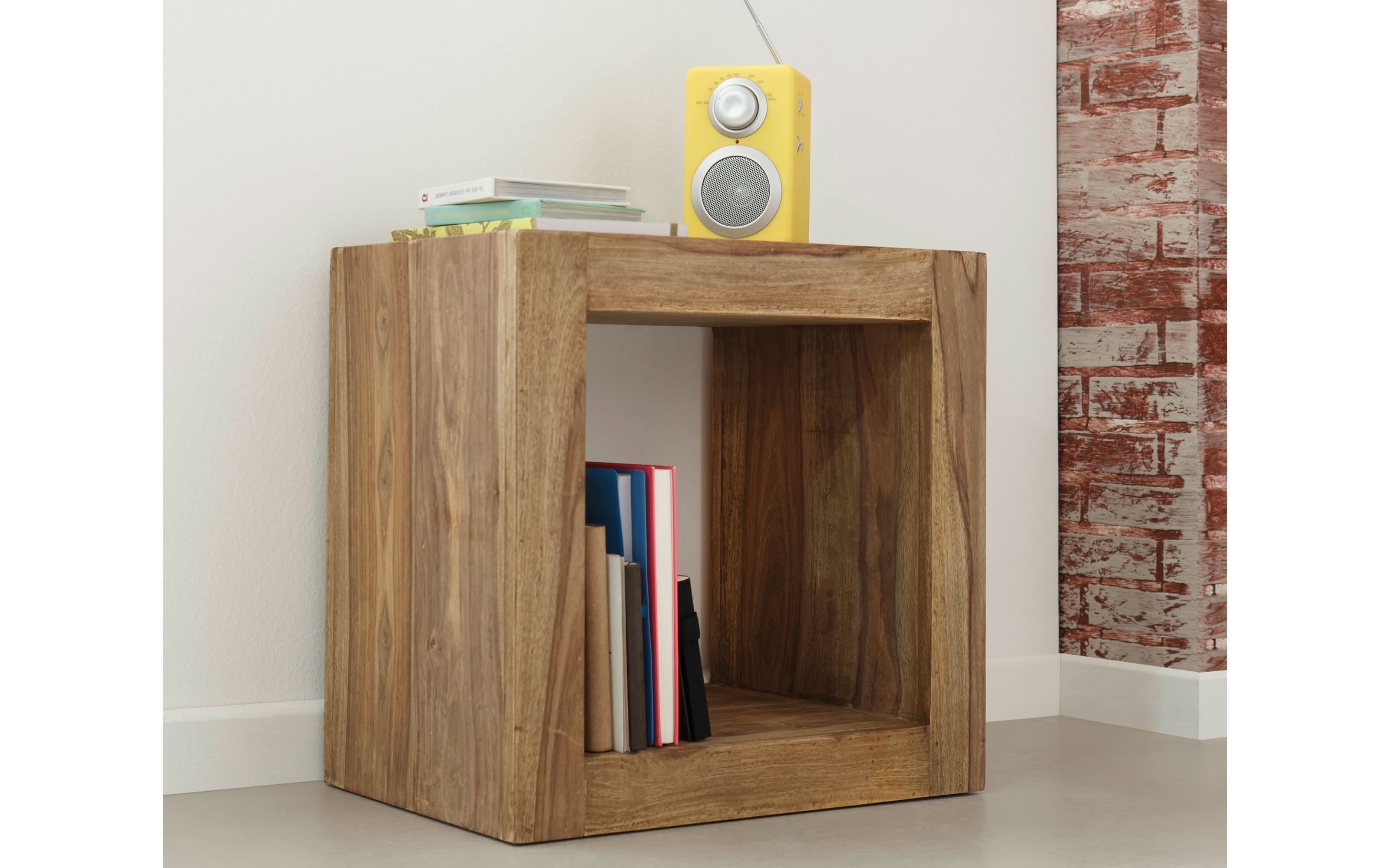 Raumteiler Yoga, massives Shishamholz