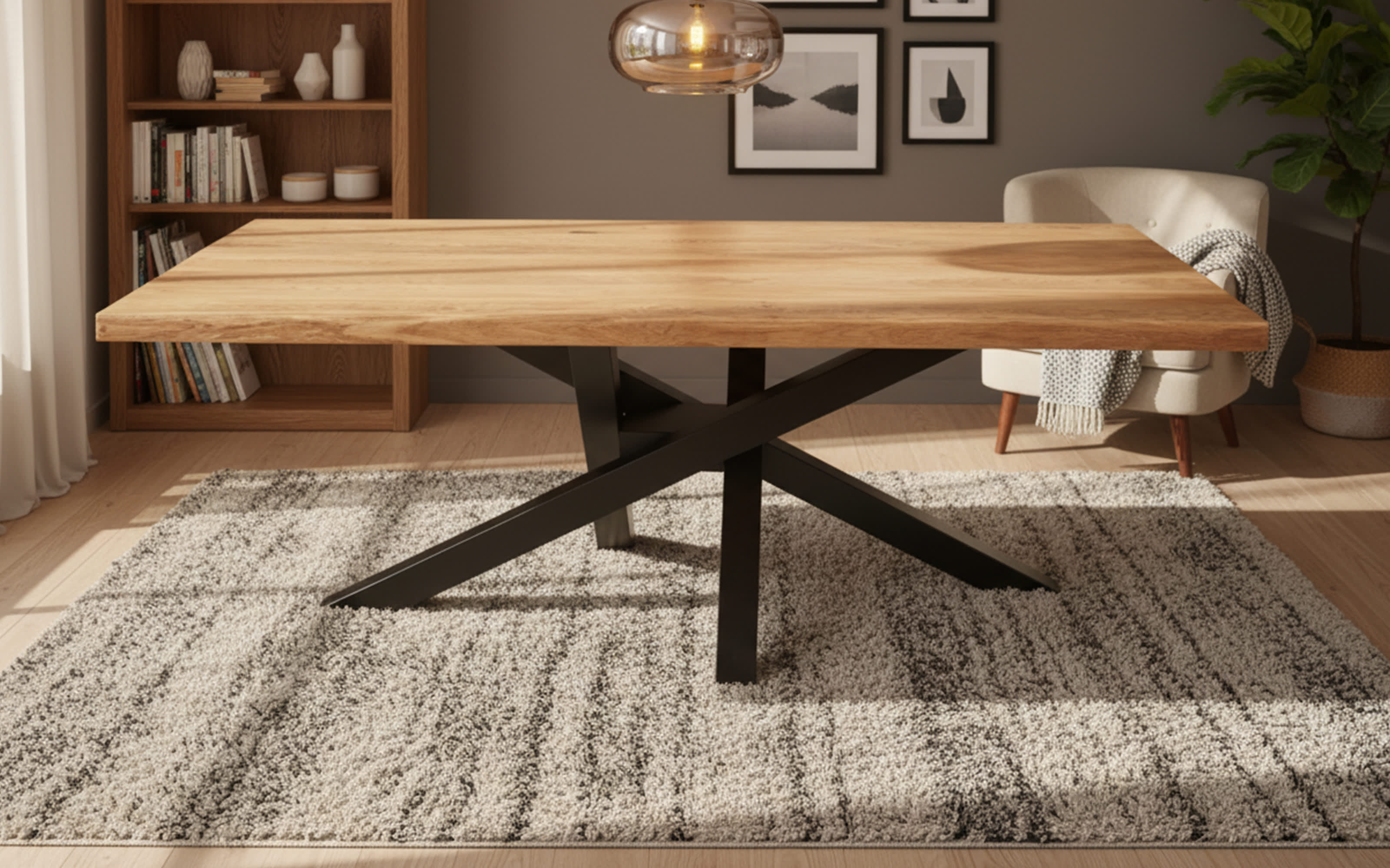 Esstisch Mesa verde, Eiche/schwarz