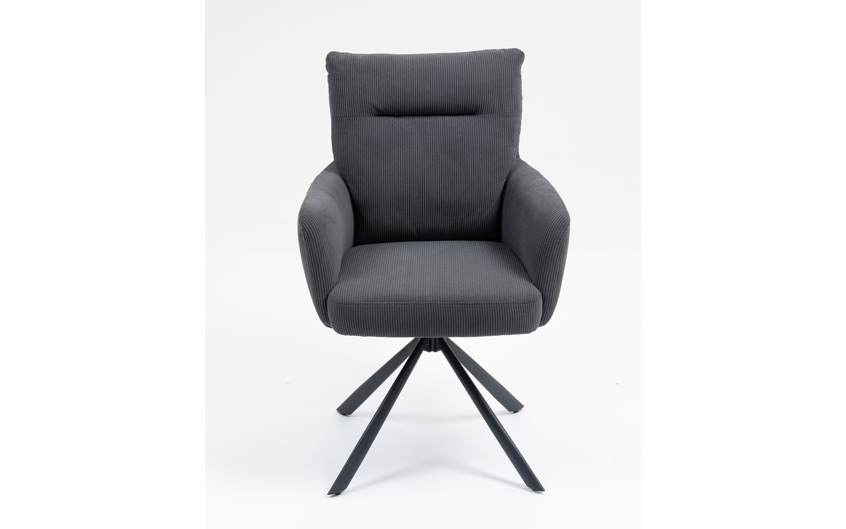 Drehstuhl Stefan, anthrazit, inkl. Rückholfunktion