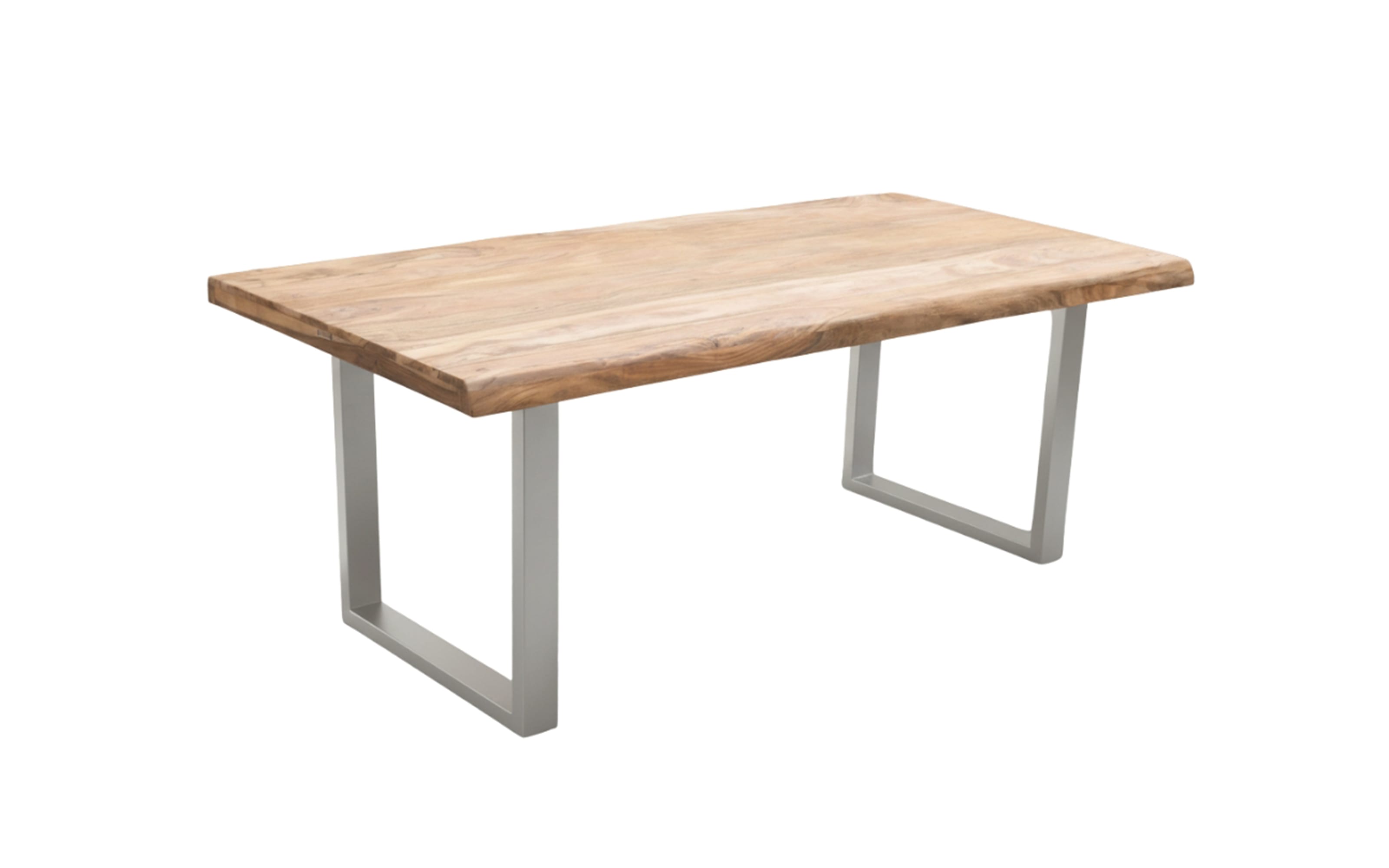 Esstisch Mesa verde, Shisham/silberfarbig