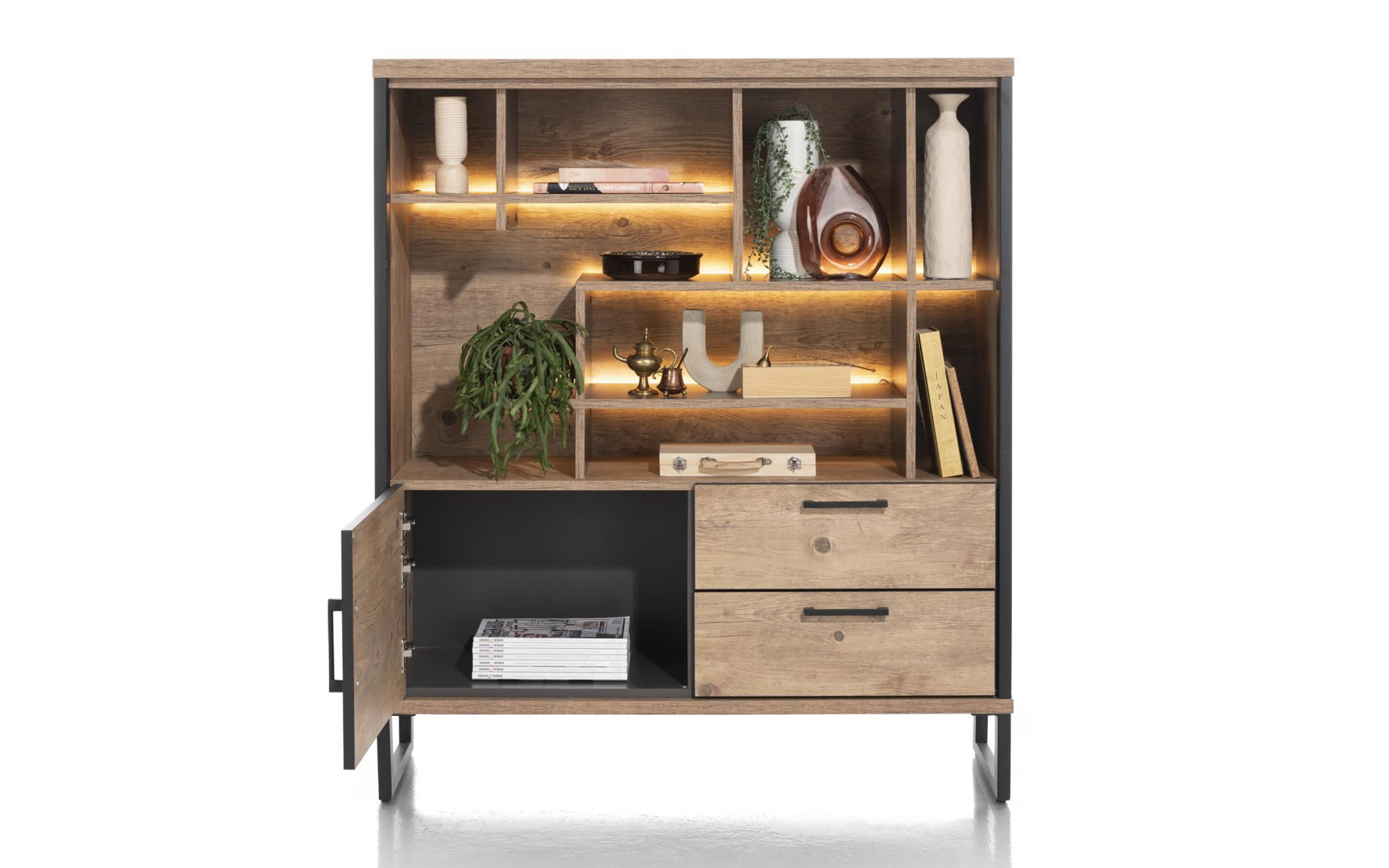 Highboard Pantin, Primo Laminato Barnwood Nachbildung