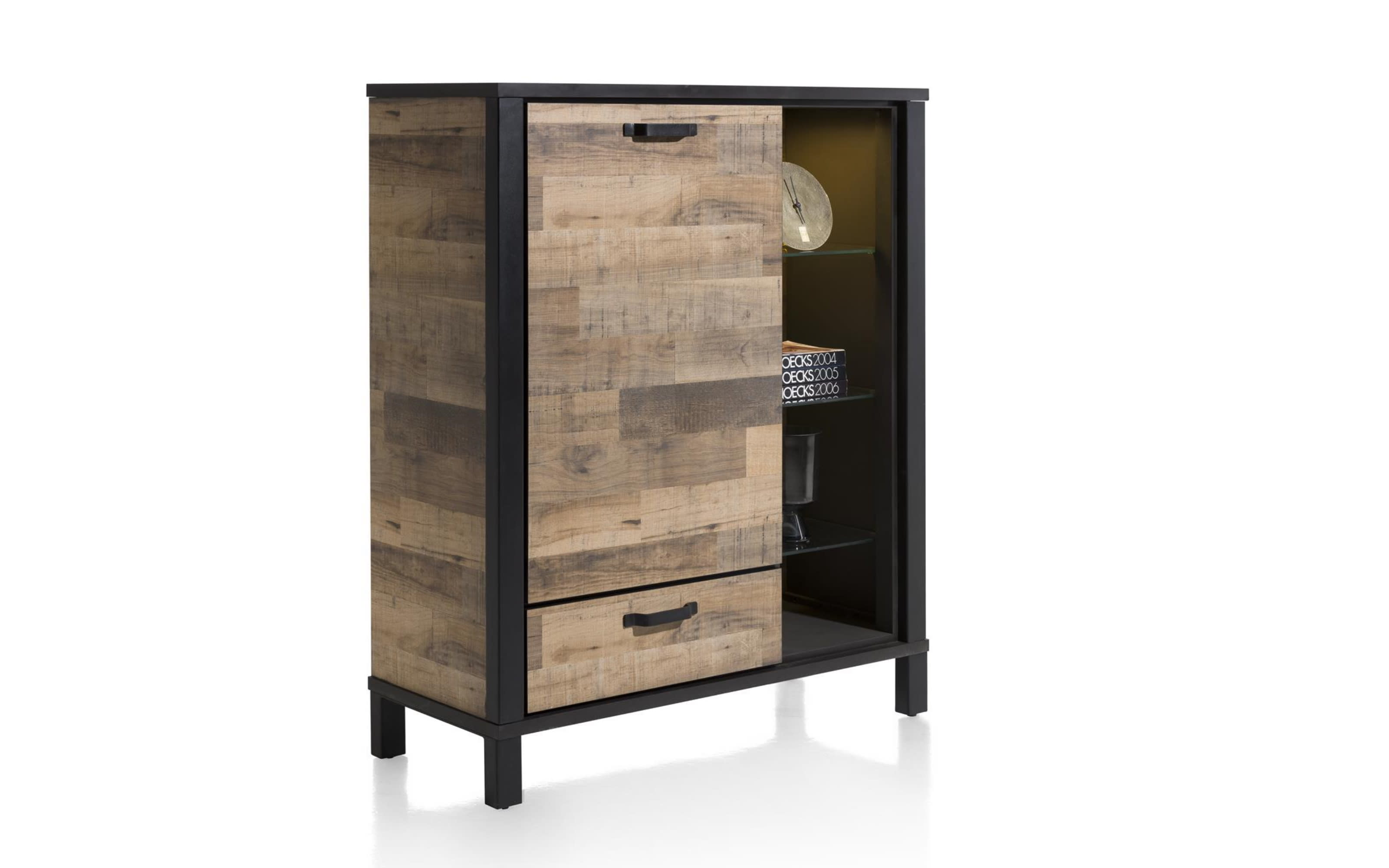 Highboard Sardinie, Laminato/Driftwood-Nachbildung