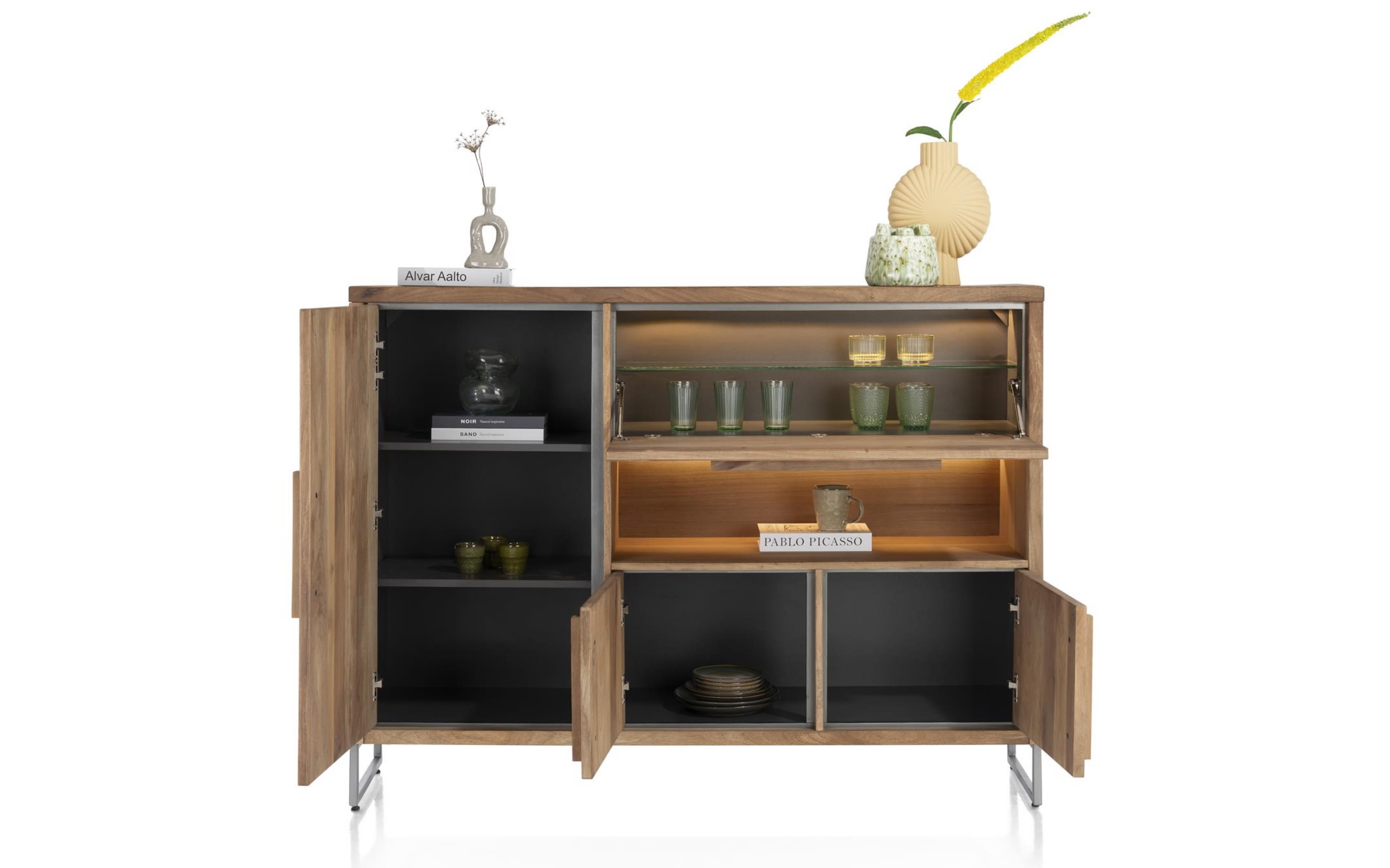 Highboard Everest, Mangoholz furniert