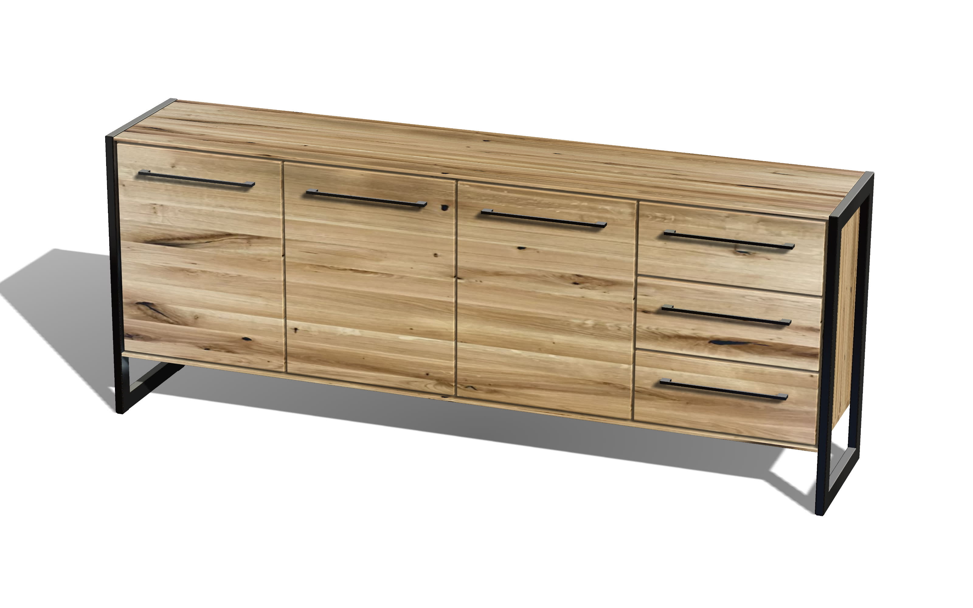 Sideboard Namur, Charakter-Eiche massiv