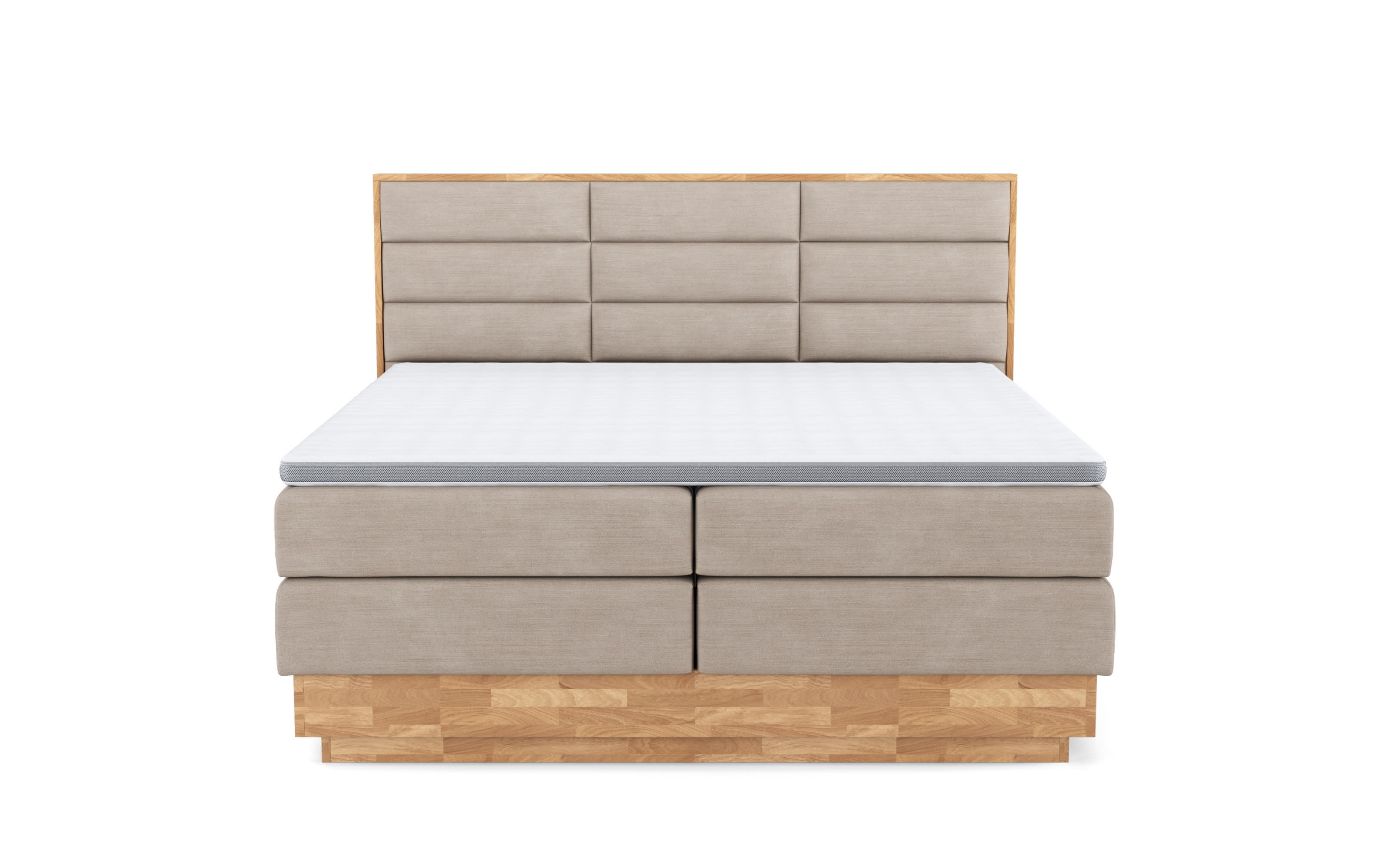 Boxspringbett Incana II, natural, inkl. Bettkästen