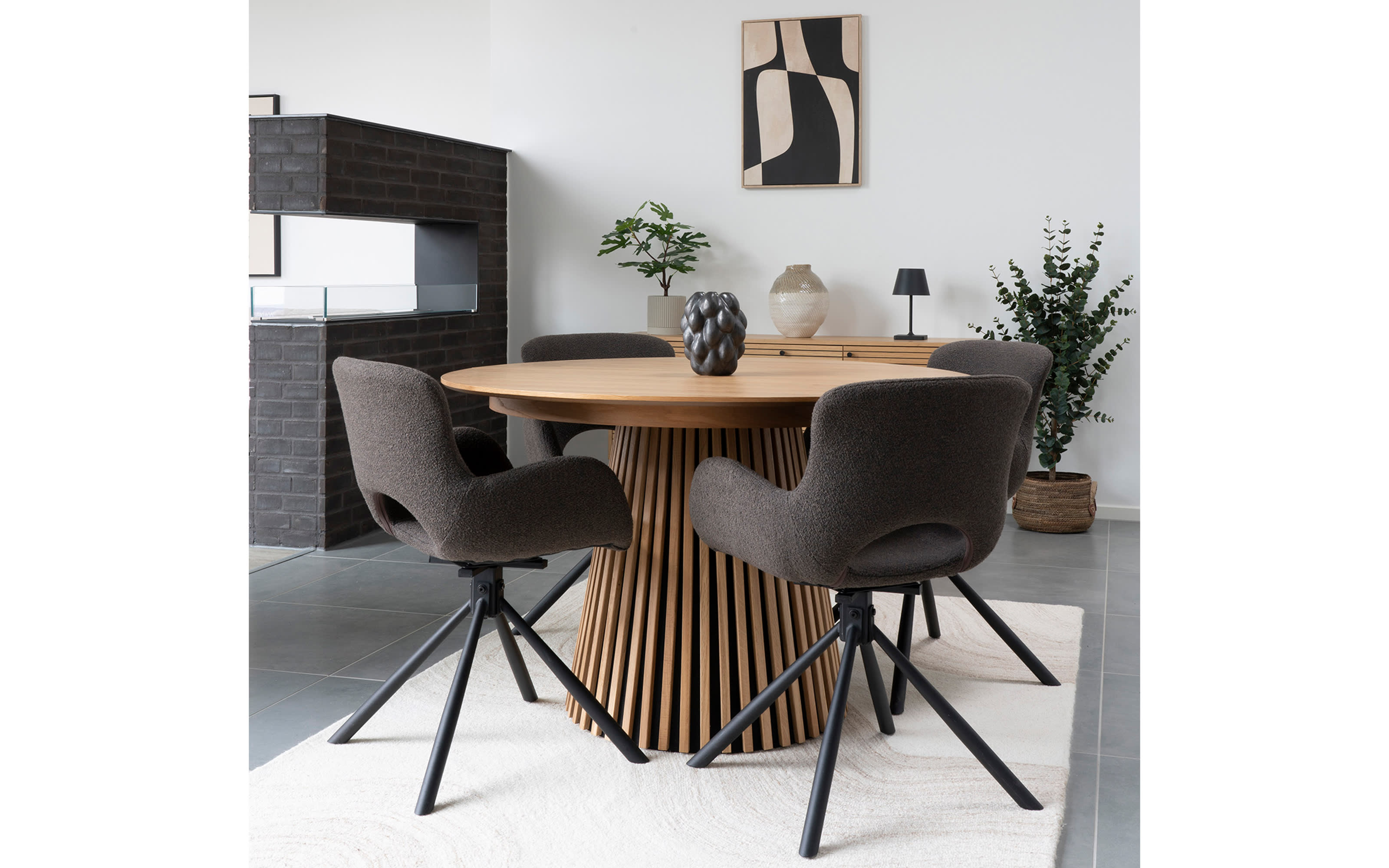 Esstisch Osaka, furnierte Eiche 