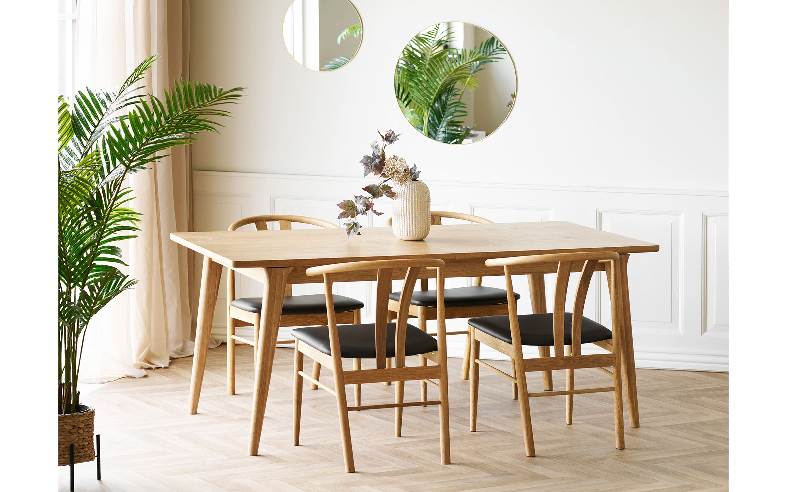 Stuhl Artenara, Eiche/Schwarz