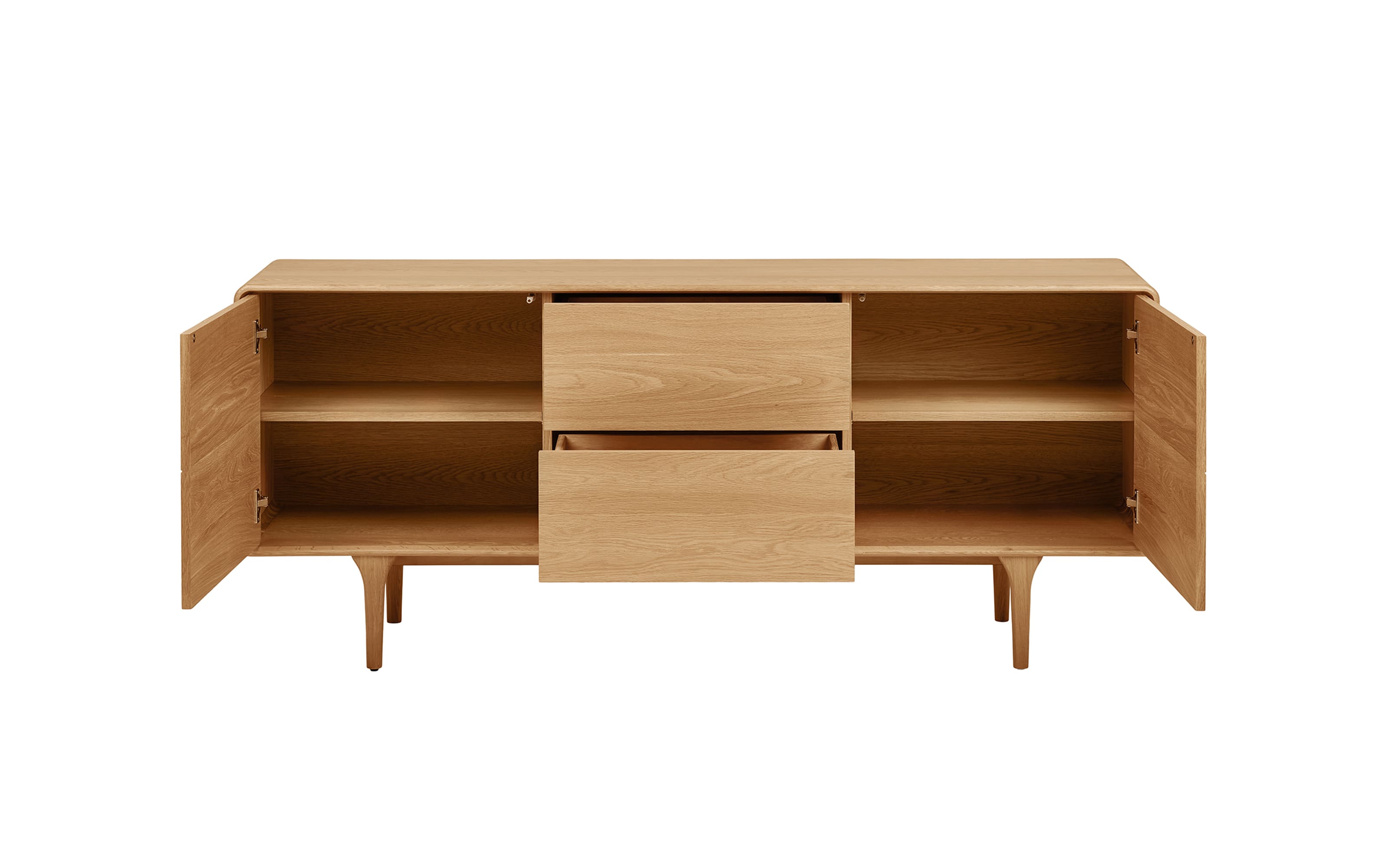 Sideboard Darwin, Eiche, inkl. Push-to-Open Funktion